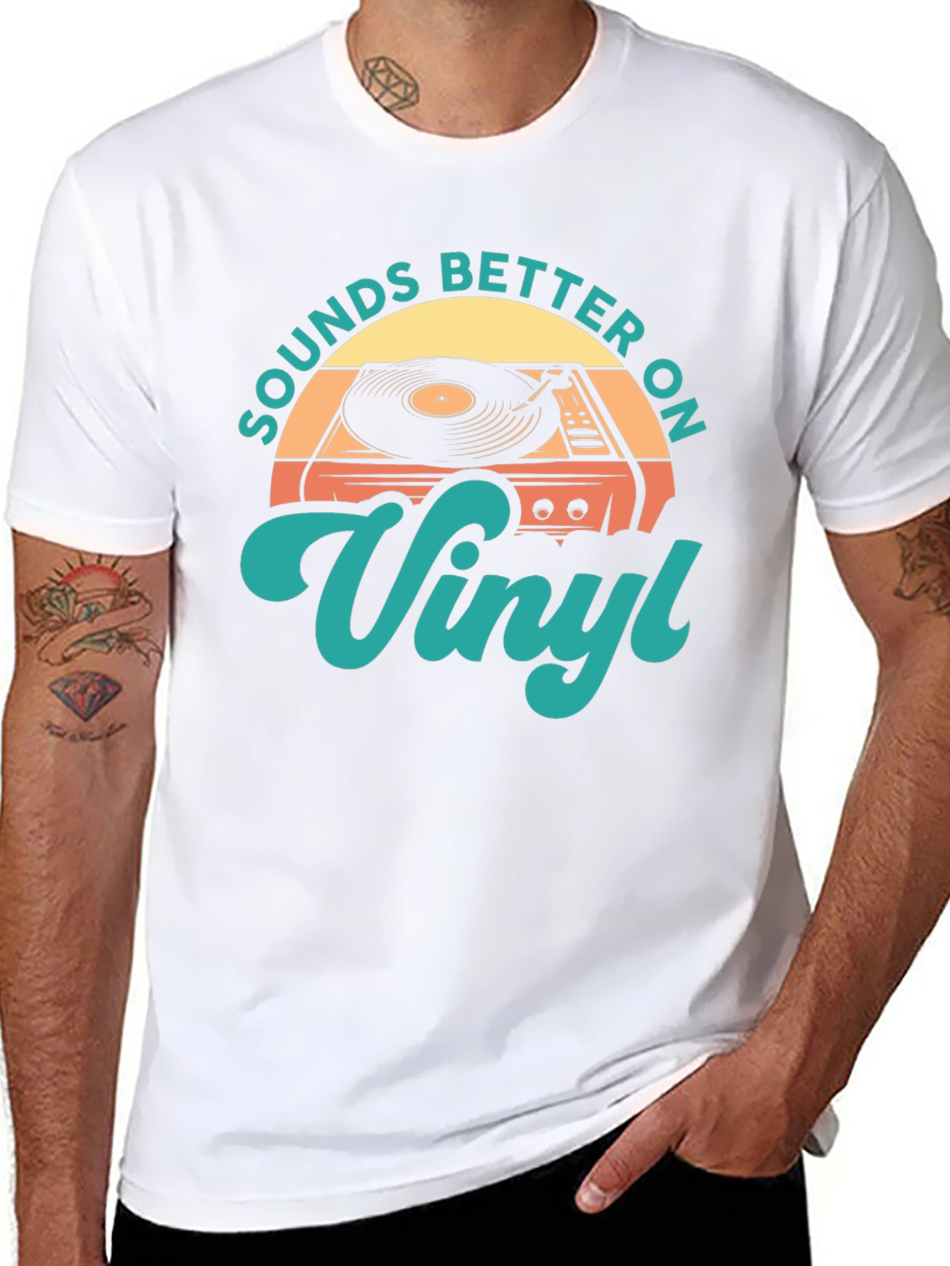 Sounds Better On Vinyl Retro T-Shirt