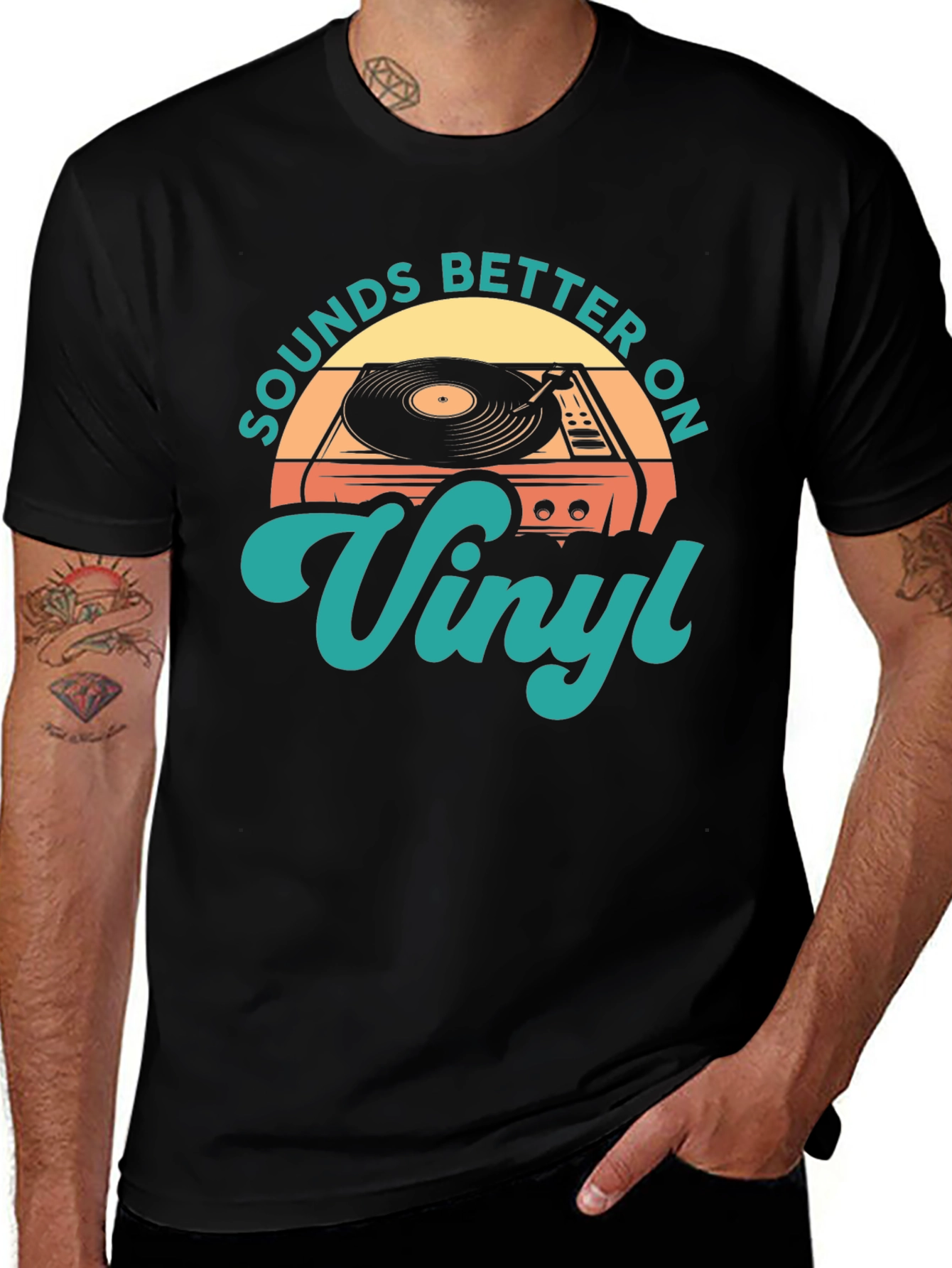 Sounds Better On Vinyl Retro T-Shirt