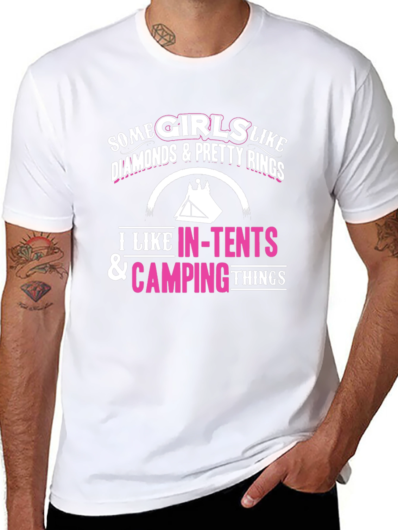 Camping Lover T-Shirt - Some Girls Like Camping Things