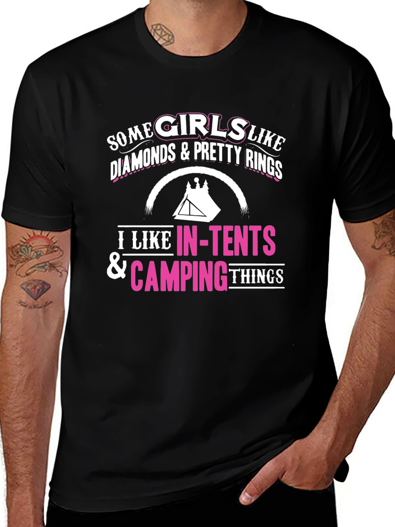 Camping Lover T-Shirt - Some Girls Like Camping Things