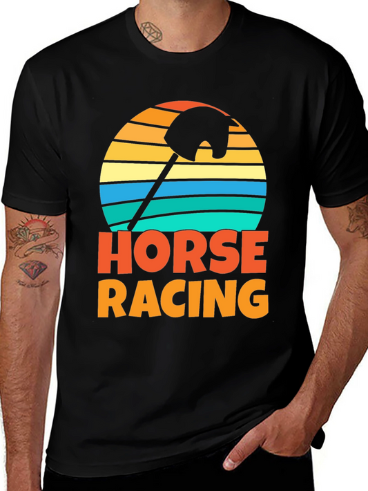 Retro Horse Racing Stick Hobby Horse T-Shirt