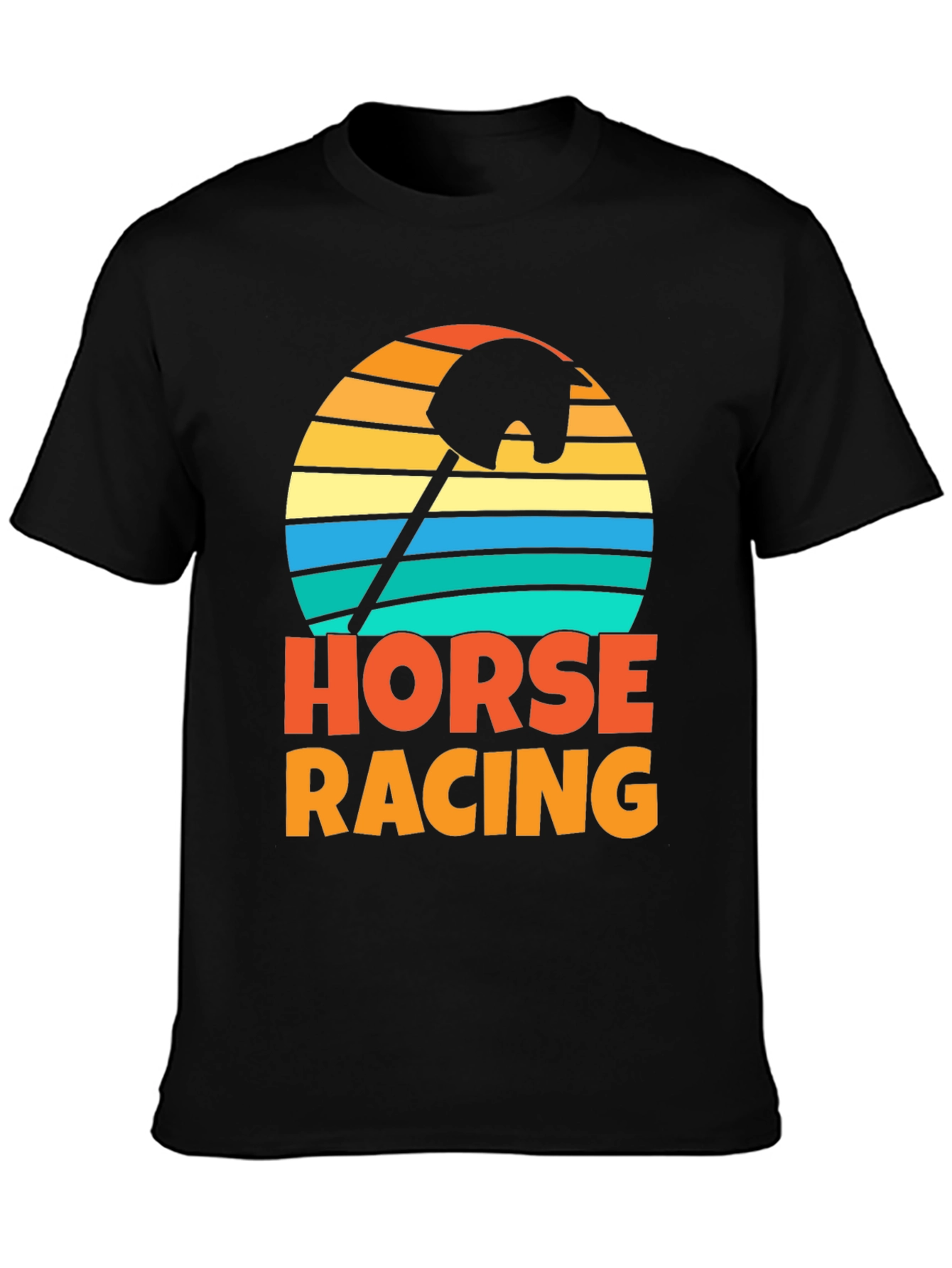 Retro Horse Racing Stick Hobby Horse T-Shirt