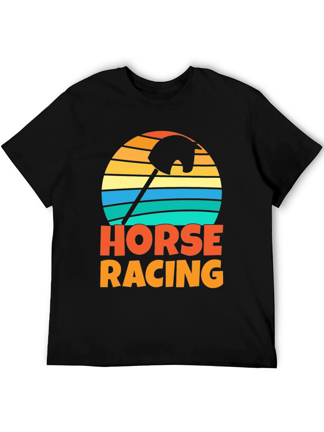 Retro Horse Racing Stick Hobby Horse T-Shirt