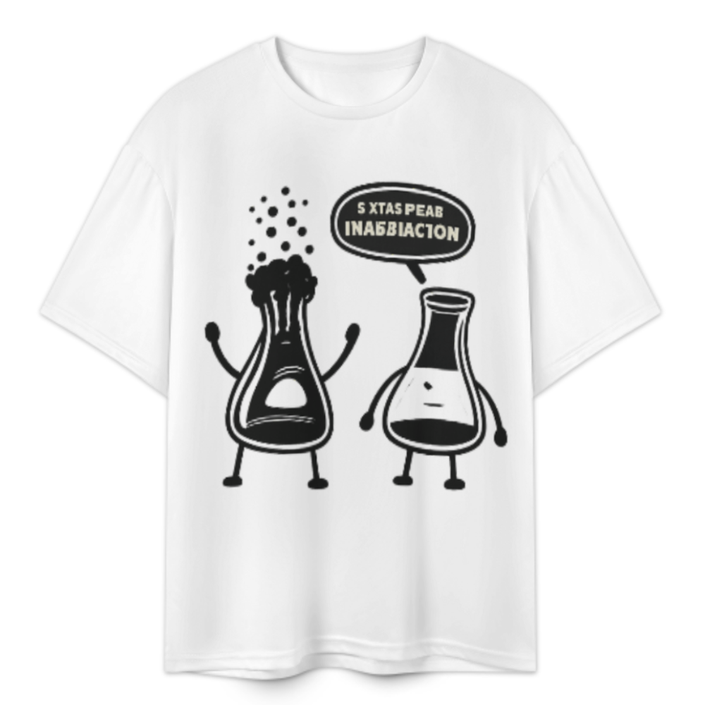 I Think You're Overreacting Science Shirt | Funny Chemistry Lab Graphic Tee(z1188)