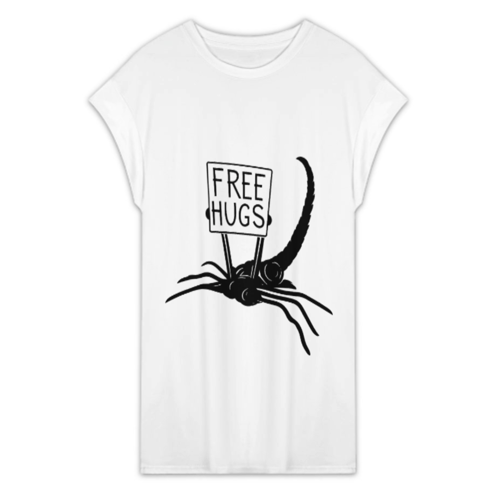 Free Hugs Alien Monster Funny T-Shirt | Dark Humor Sci-Fi Graphic Tee(z1172)