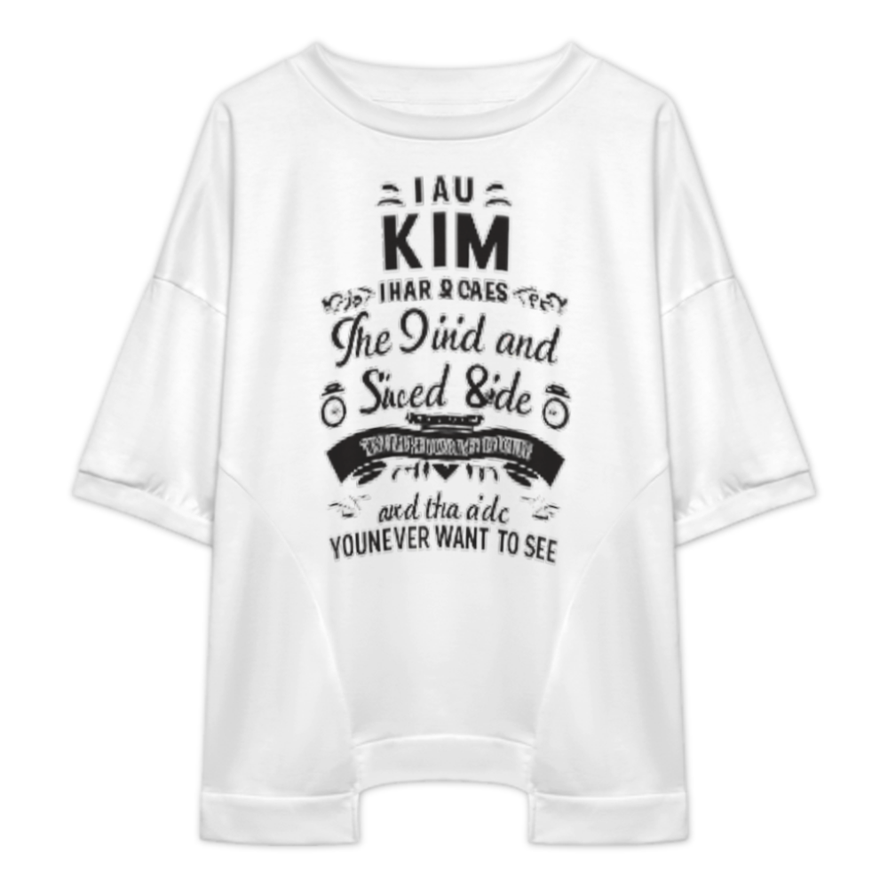 Kim Has 3 Sides Funny Personalized T-Shirt | Sweet, Crazy & Savage Quote Tee(z1160)