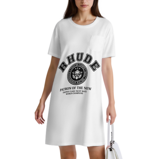 Rhude Yacht Club Graphic T-Shirt | Vintage Sailing Team Streetwear Tee(z1169)