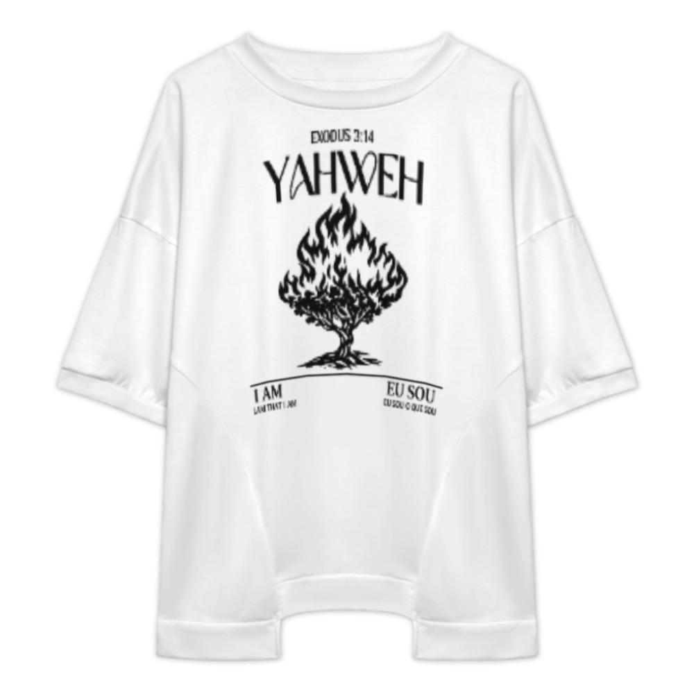 Yahweh Exodus 3:14 Burning Bush Christian T-Shirt – Faith Inspired Biblical Design(z1156)