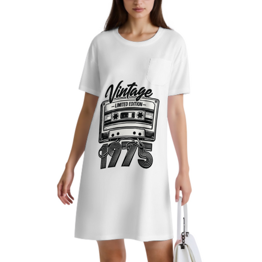 Vintage 1975 Limited Edition T-Shirt | Retro Cassette Tape Birthday Graphic Tee(z1168)
