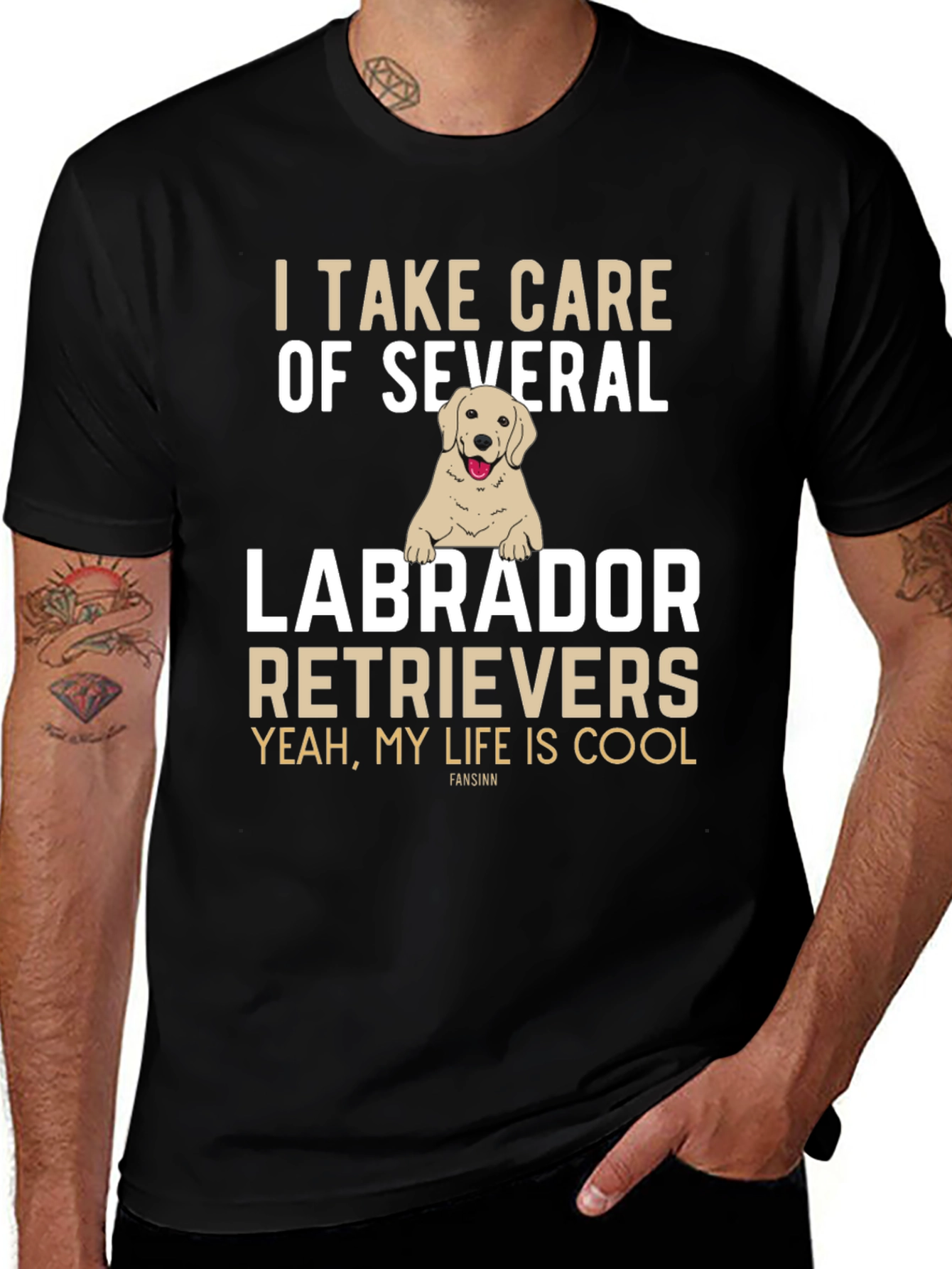 Labrador Retrievers Graphic T-Shirt Cool Life Tee
