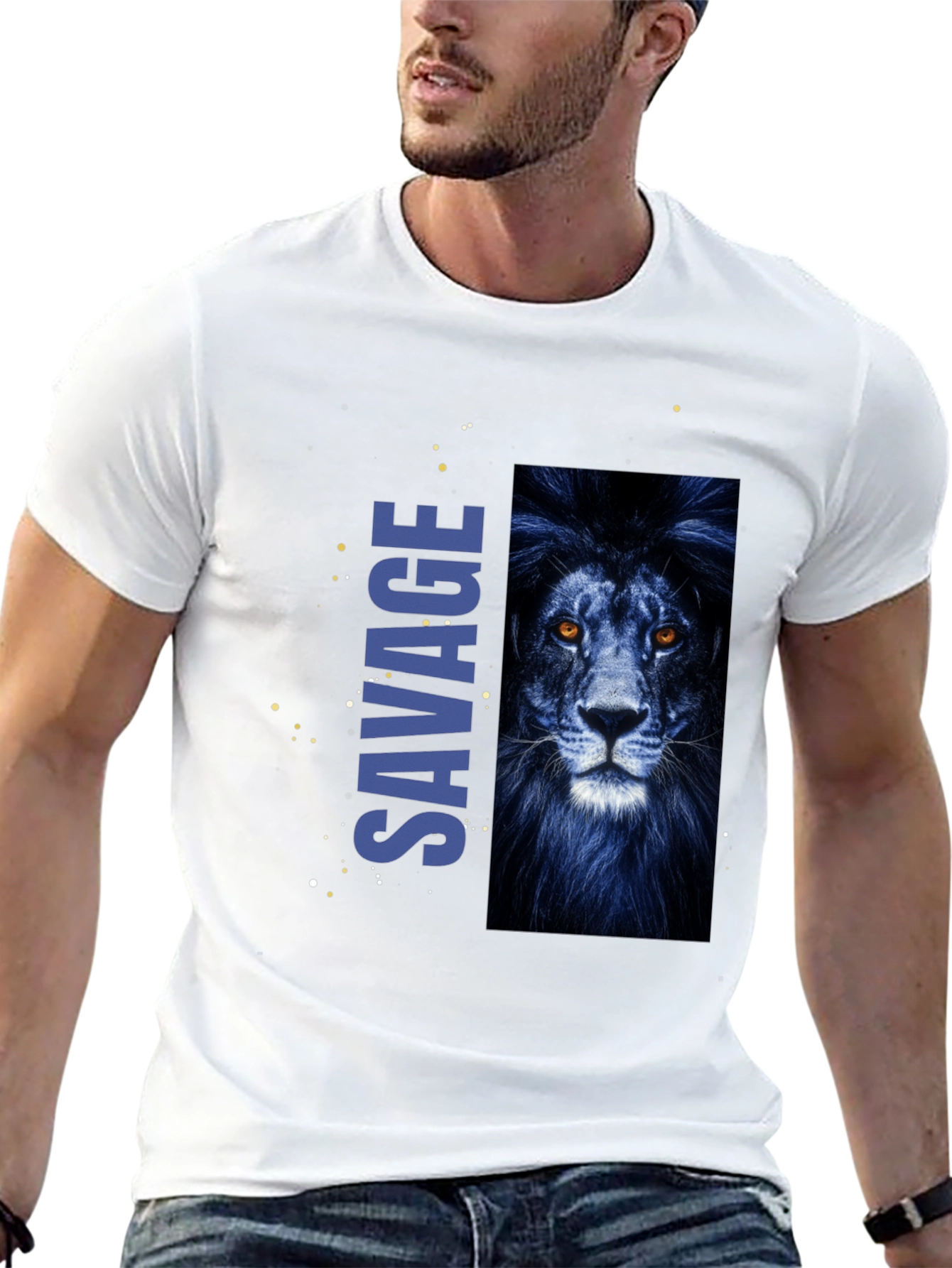 Savage Lion Graphic Tee - Cool & Edgy Style