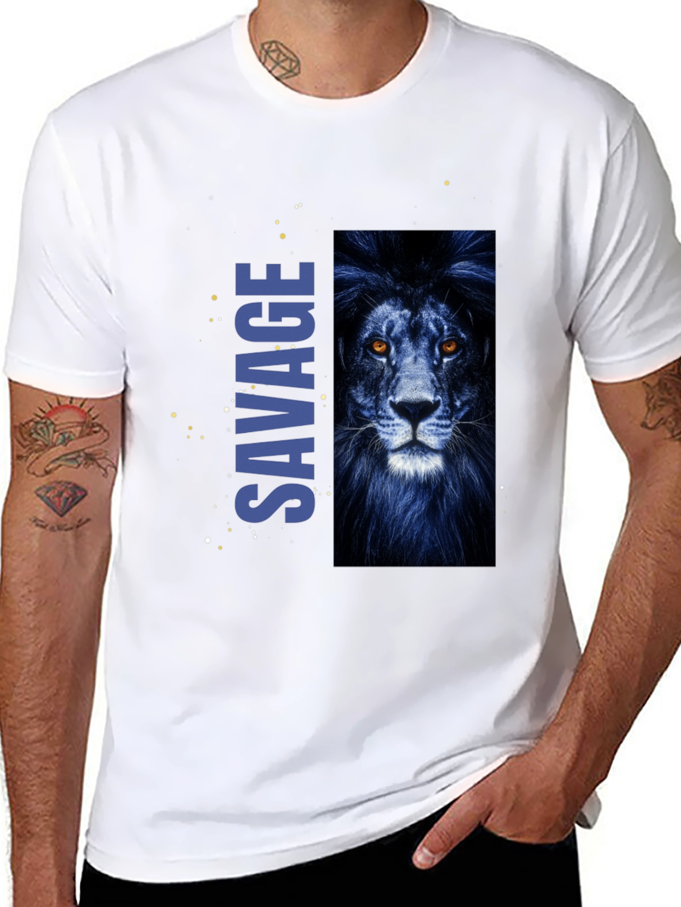 Savage Lion Graphic Tee - Cool & Edgy Style