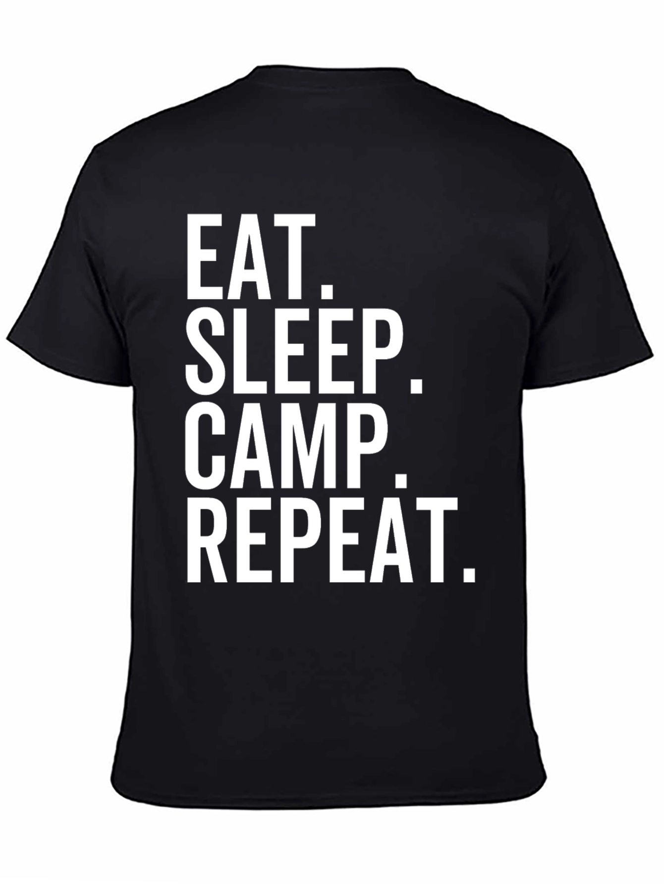 Eat Sleep Camp Repeat T-Shirt - Camping Life Tee