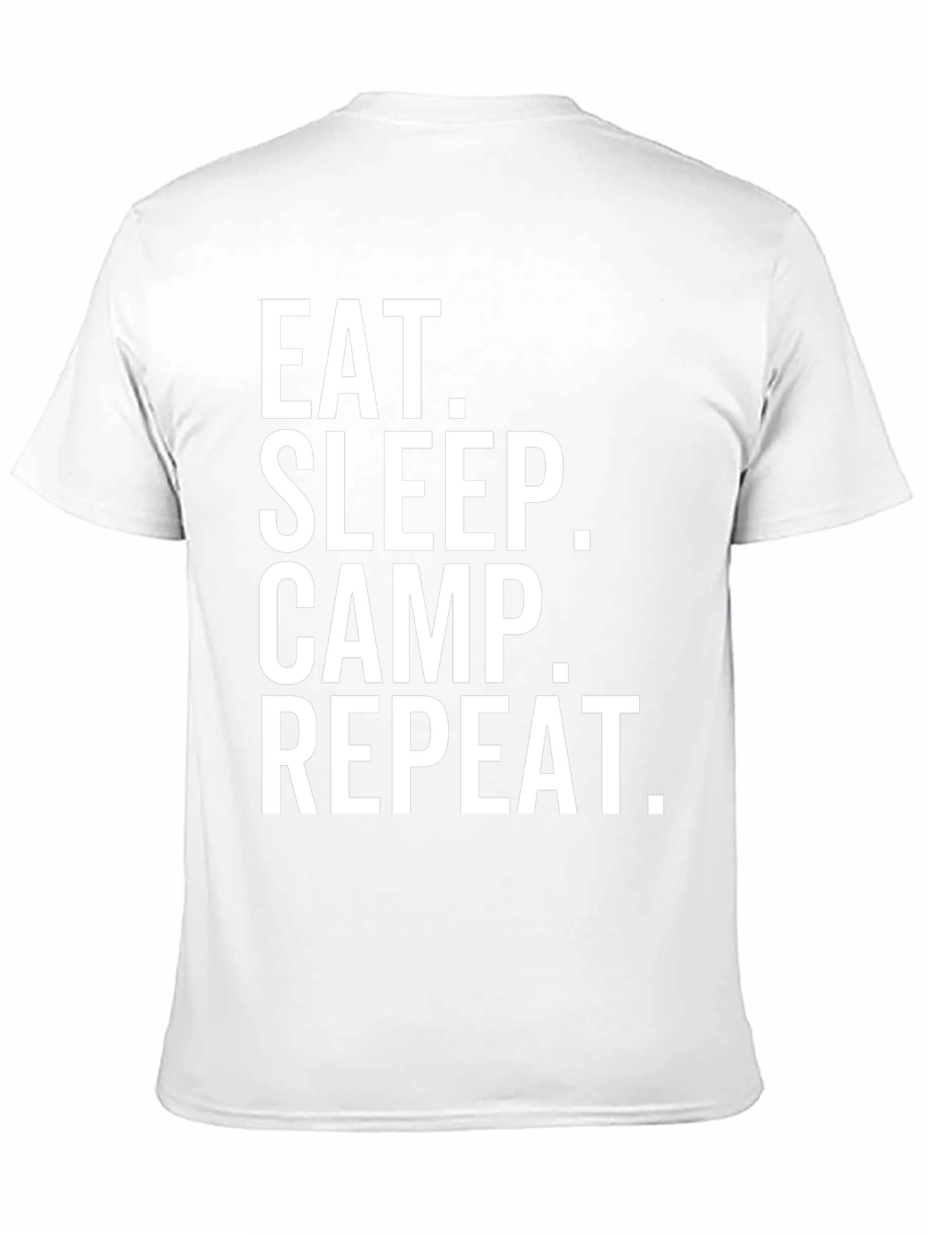 Eat Sleep Camp Repeat T-Shirt - Camping Life Tee