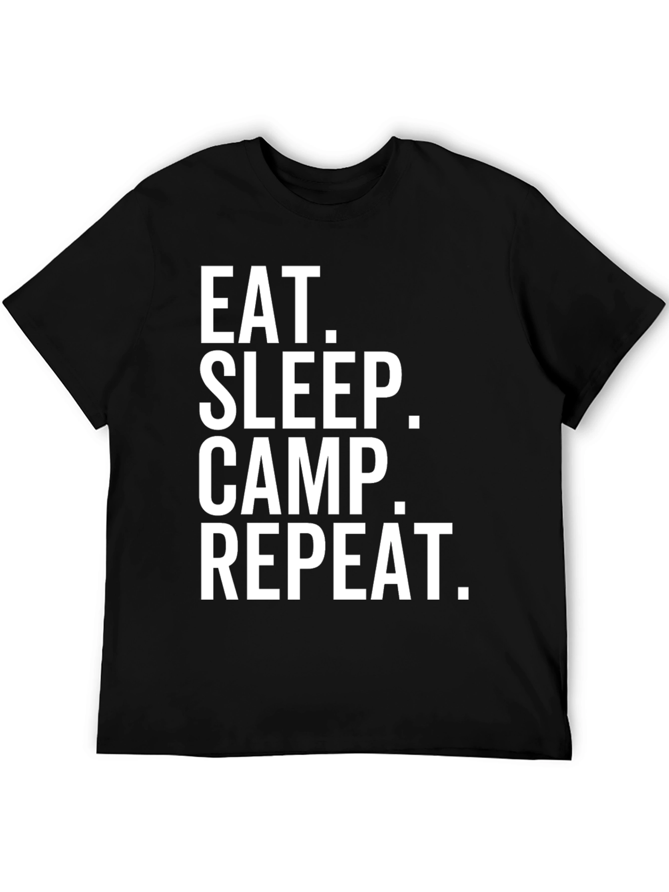 Eat Sleep Camp Repeat T-Shirt - Camping Life Tee