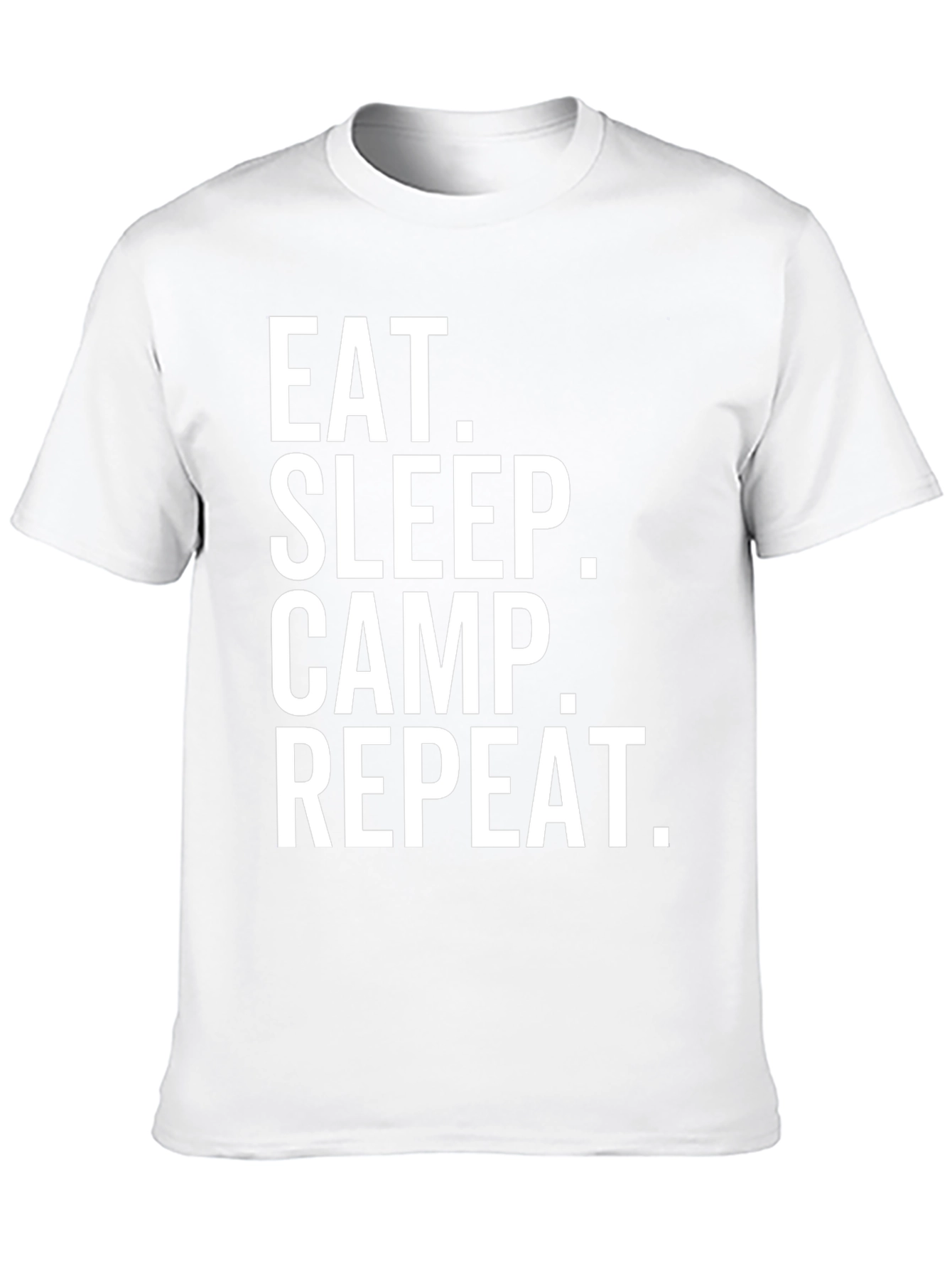 Eat Sleep Camp Repeat T-Shirt - Camping Life Tee