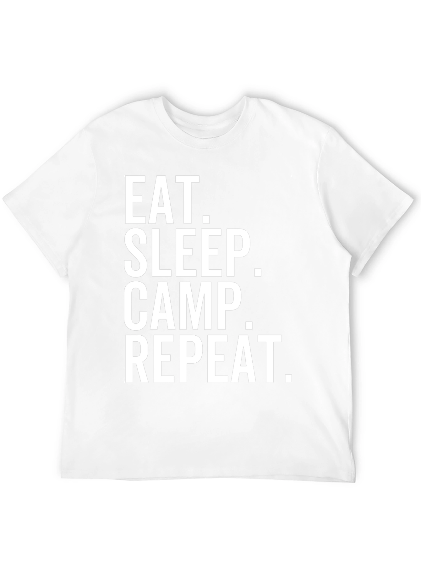 Eat Sleep Camp Repeat T-Shirt - Camping Life Tee