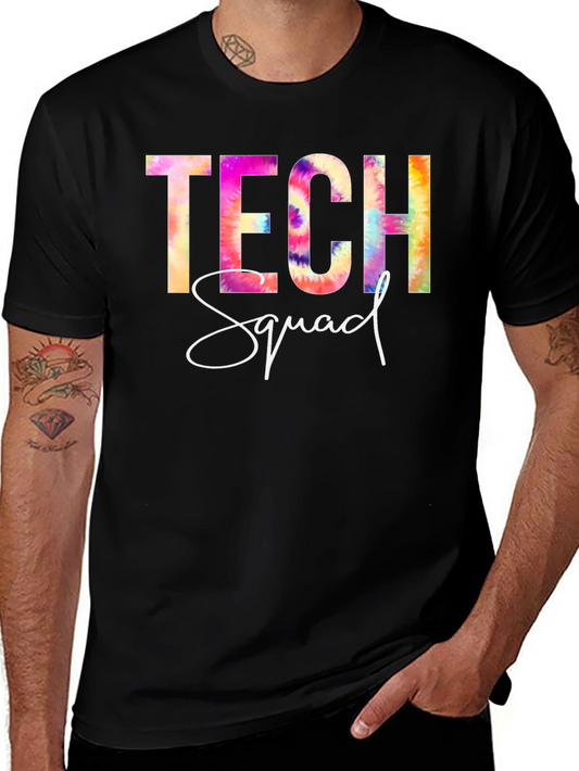 Tech Squad Tie-Dye Graphic Tee