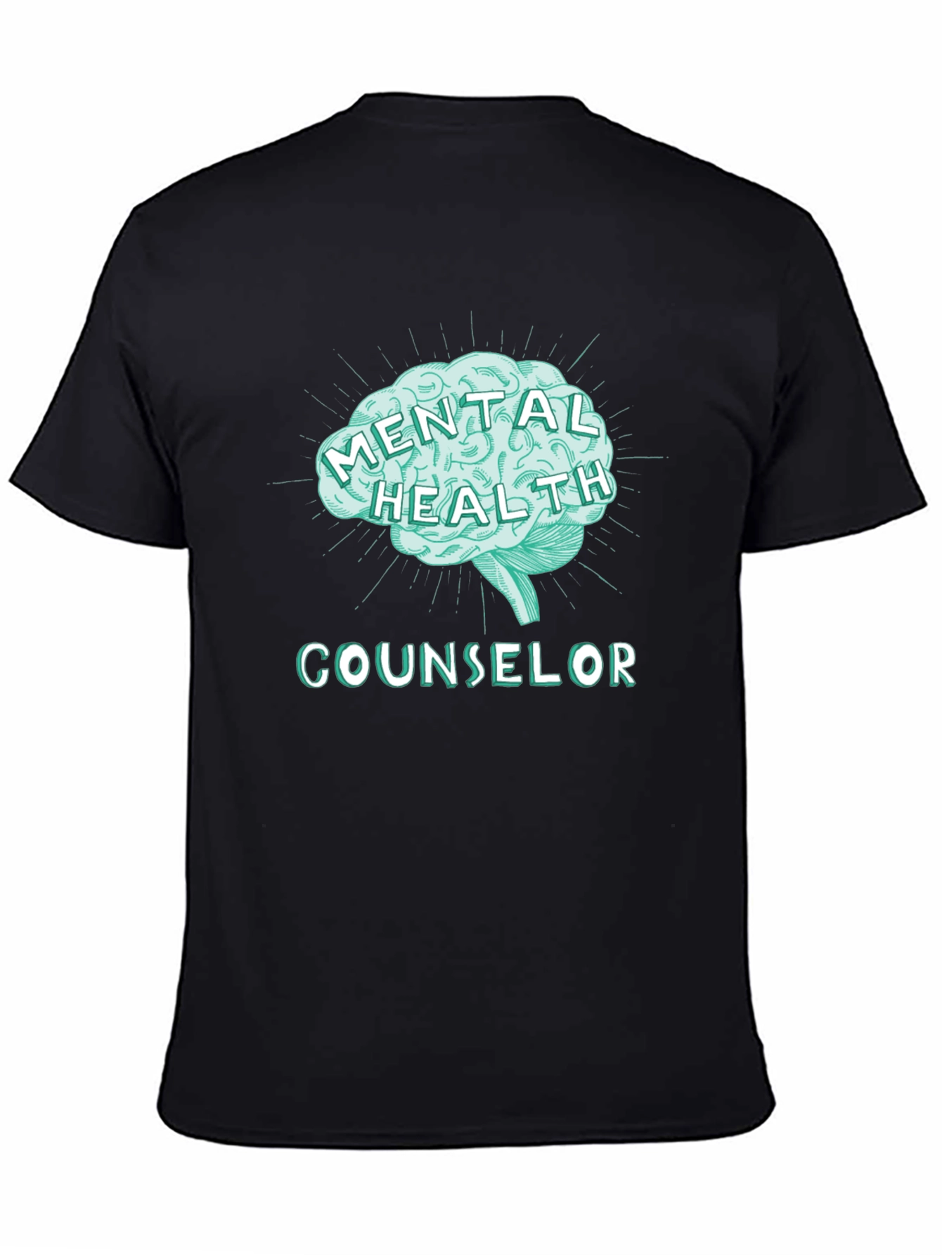 Mental Health Counselor Tee - Brain Graphic T-Shirt