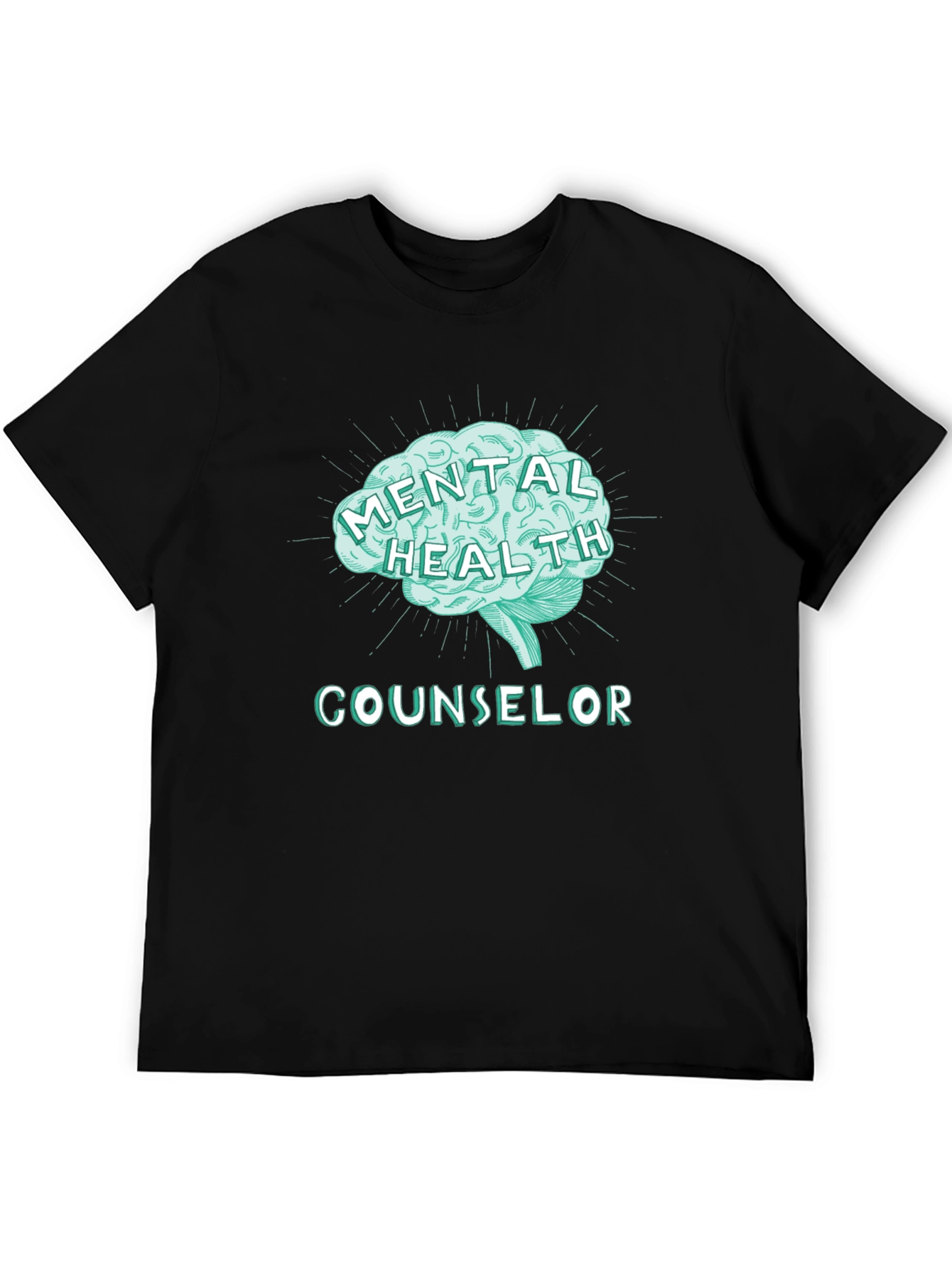 Mental Health Counselor Tee - Brain Graphic T-Shirt