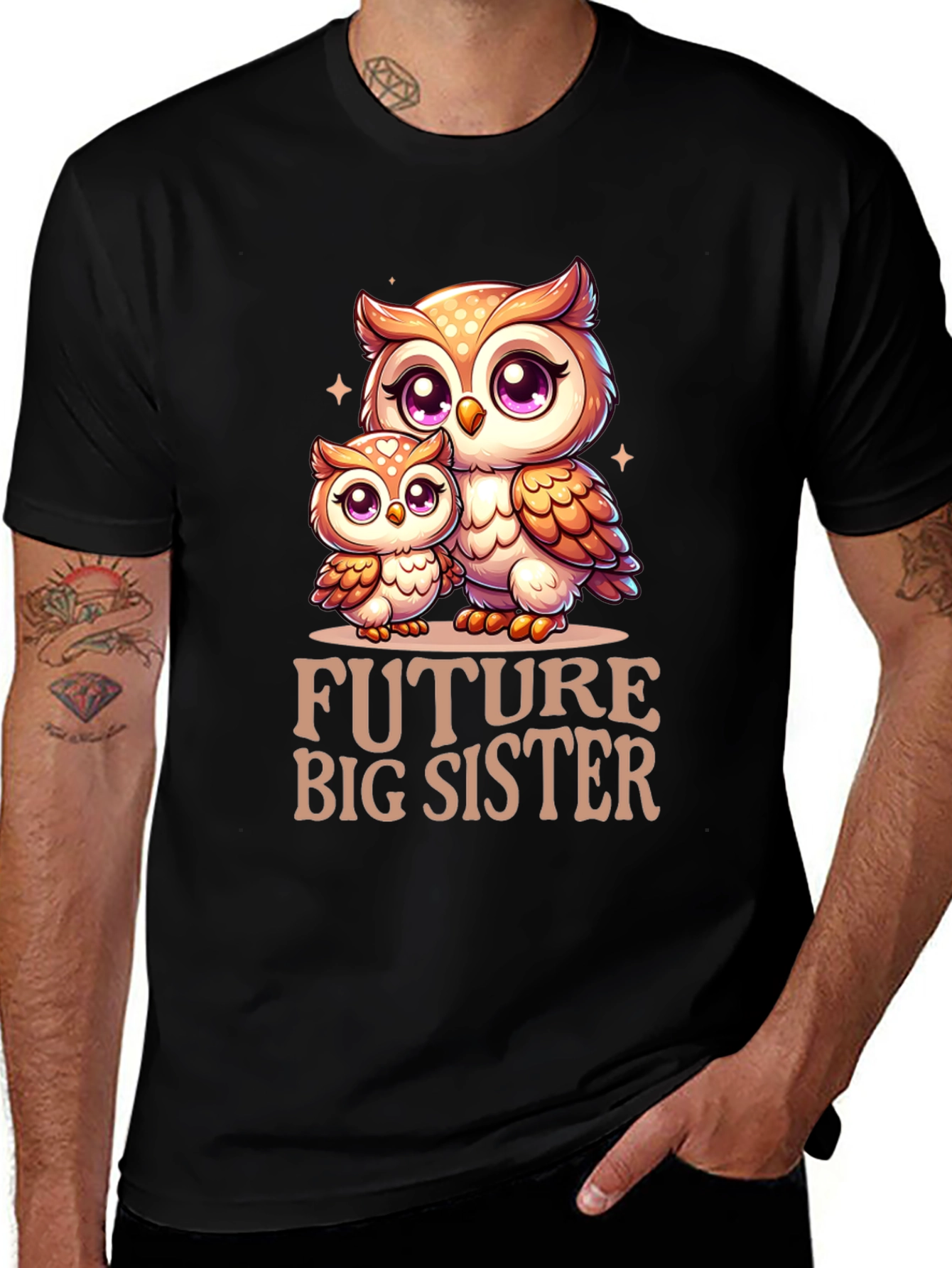 Future Big Sister Owl T-Shirt