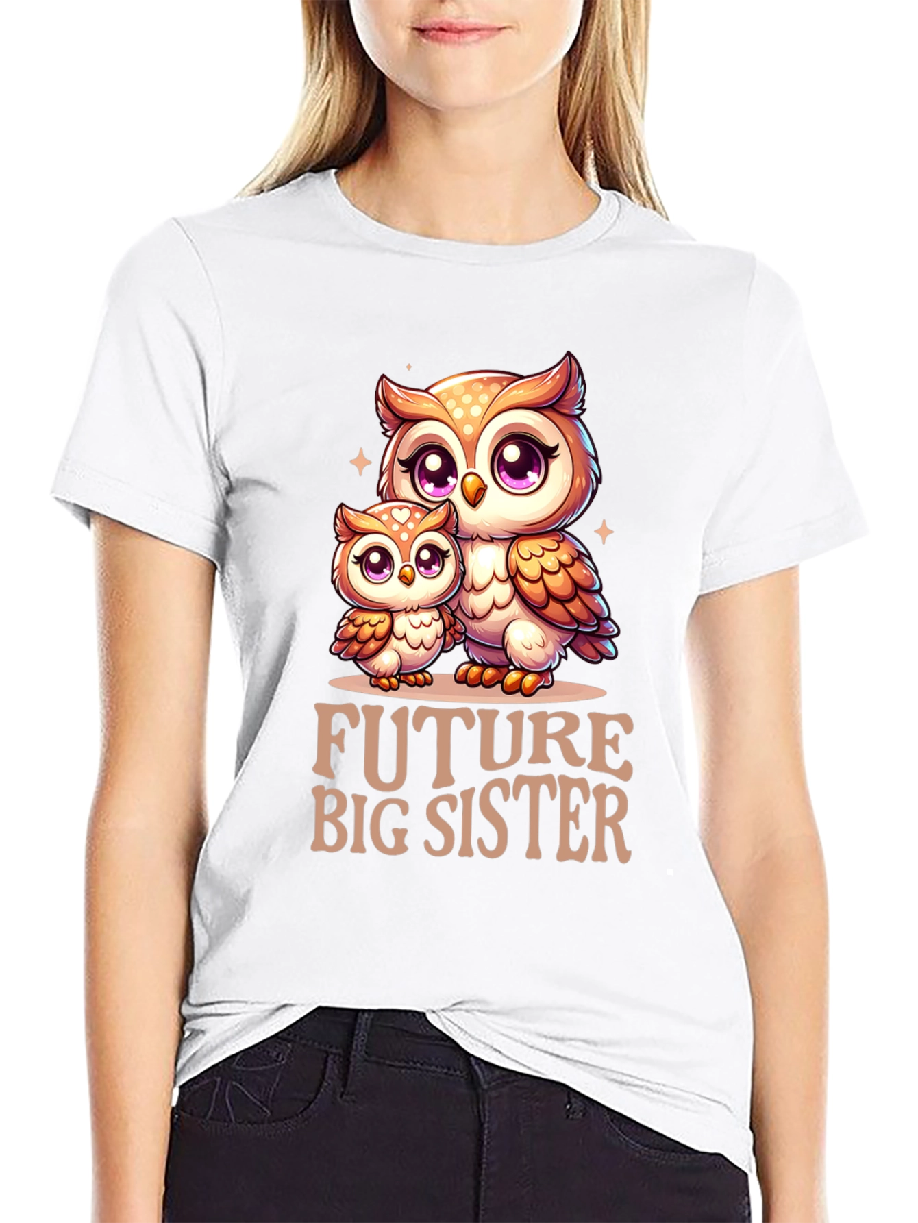 Future Big Sister Owl T-Shirt