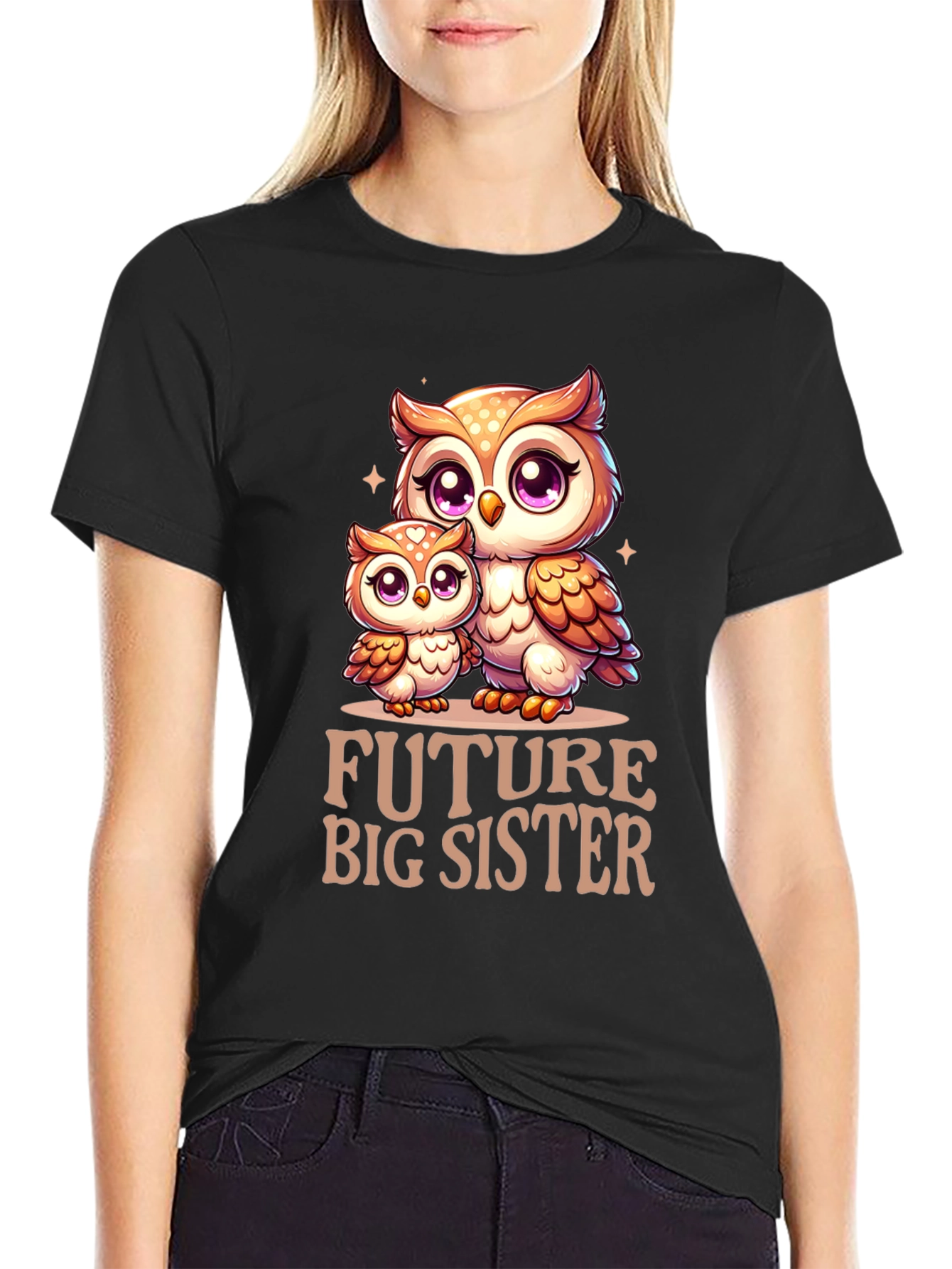 Future Big Sister Owl T-Shirt