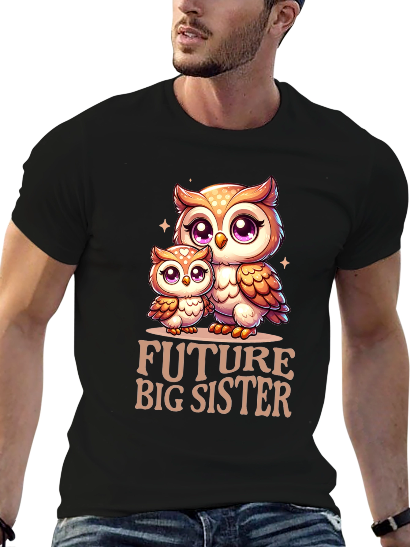 Future Big Sister Owl T-Shirt