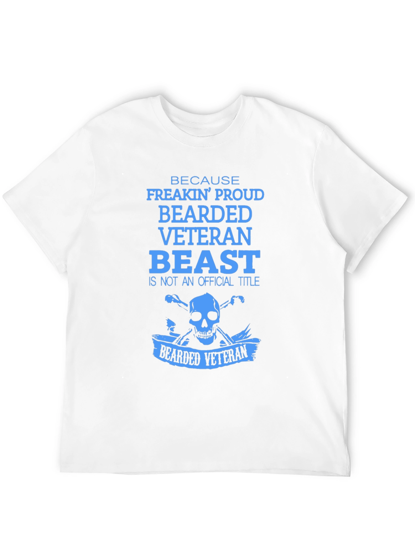 Bearded Veteran Beast T-Shirt - Proud Veteran Design