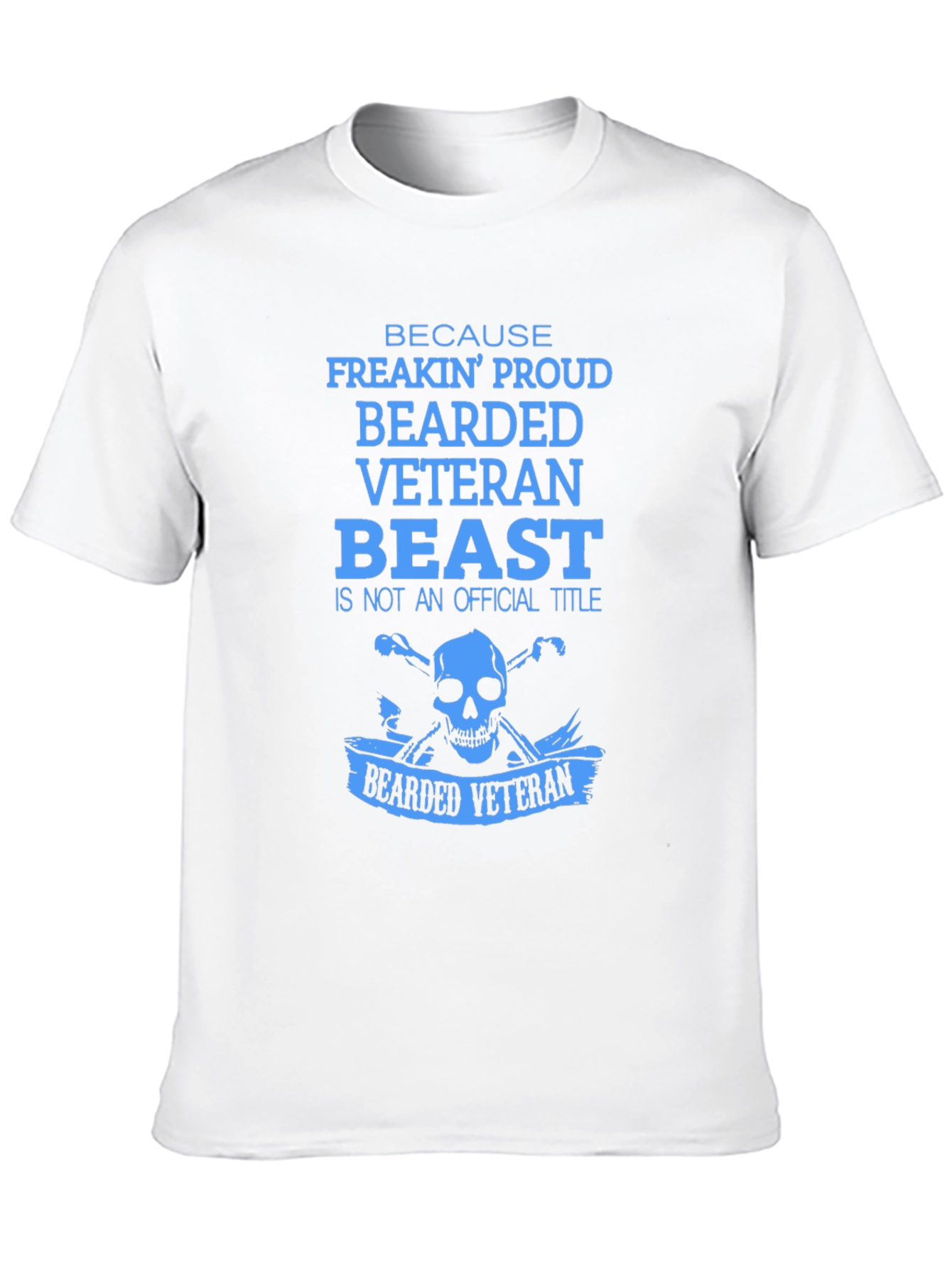 Bearded Veteran Beast T-Shirt - Proud Veteran Design
