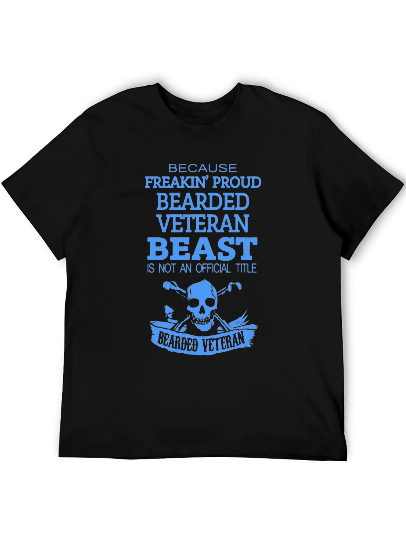 Bearded Veteran Beast T-Shirt - Proud Veteran Design