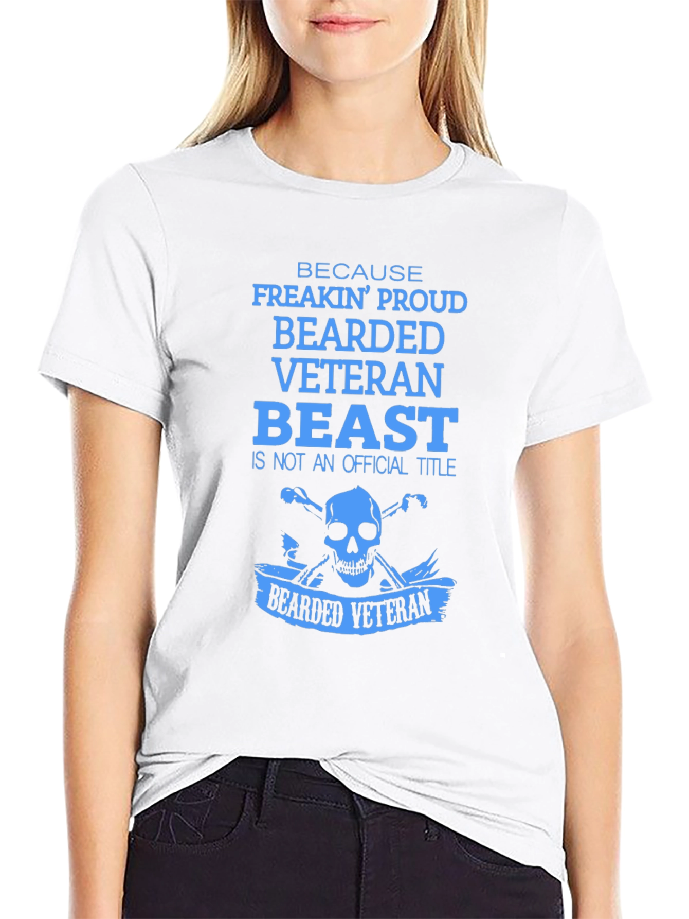 Bearded Veteran Beast T-Shirt - Proud Veteran Design