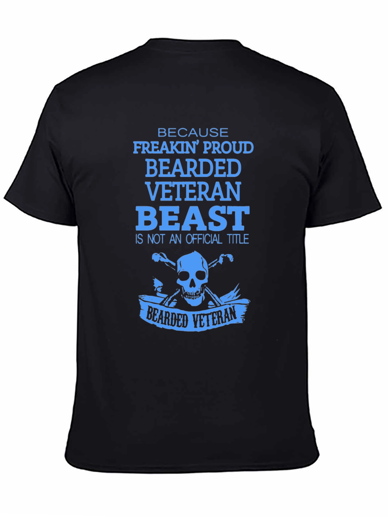 Bearded Veteran Beast T-Shirt - Proud Veteran Design