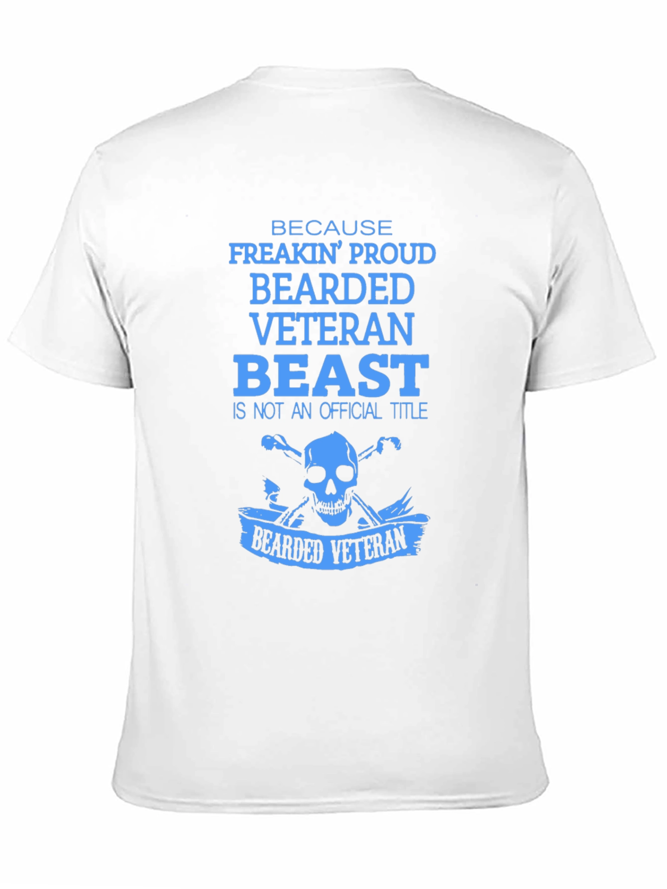 Bearded Veteran Beast T-Shirt - Proud Veteran Design