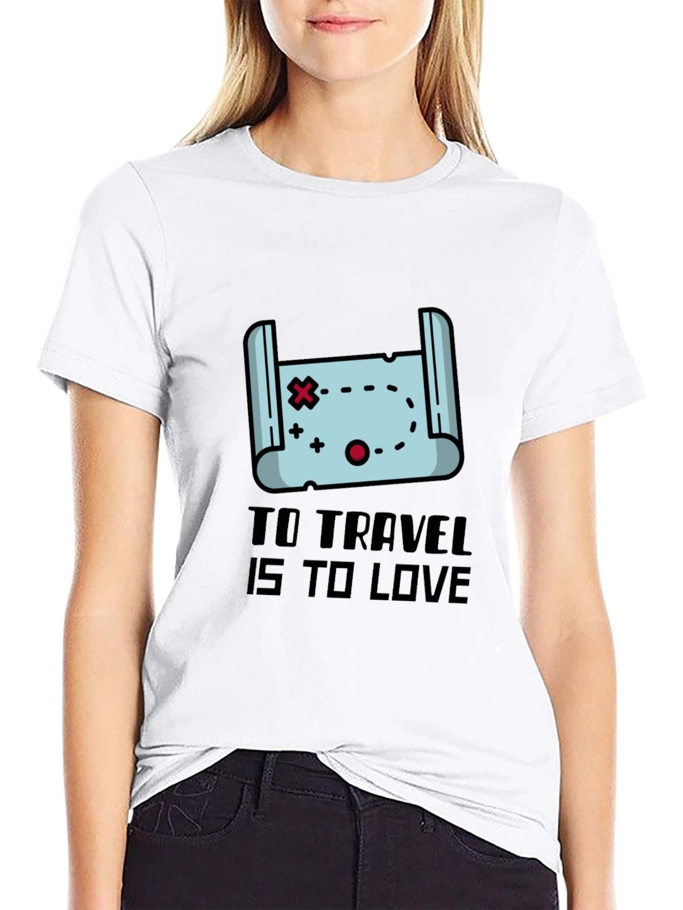 Travel Map Graphic T-Shirt: Explore in Style