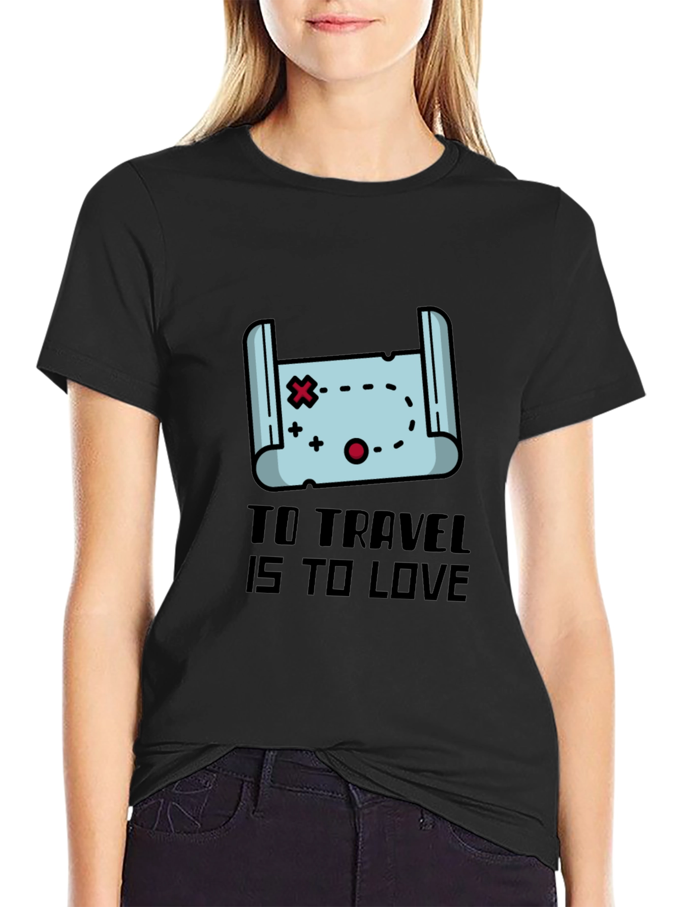 Travel Map Graphic T-Shirt: Explore in Style