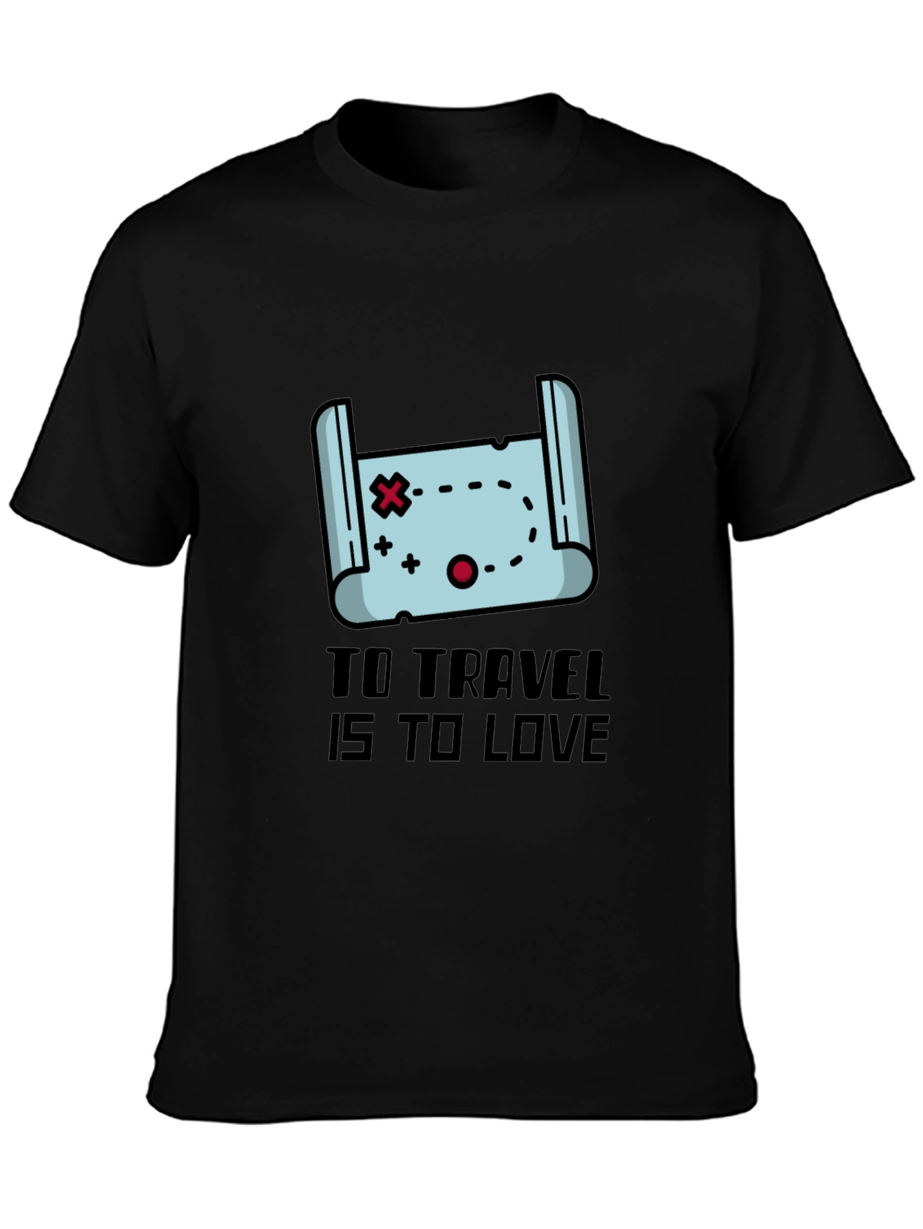 Travel Map Graphic T-Shirt: Explore in Style