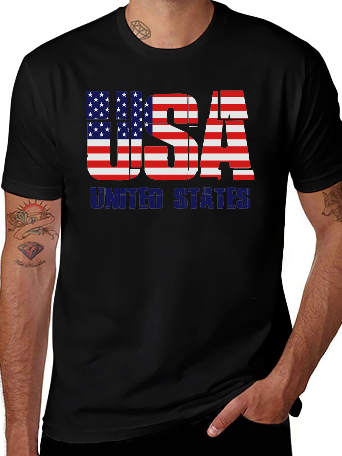 USA Flag T-Shirt - Patriotic American Pride