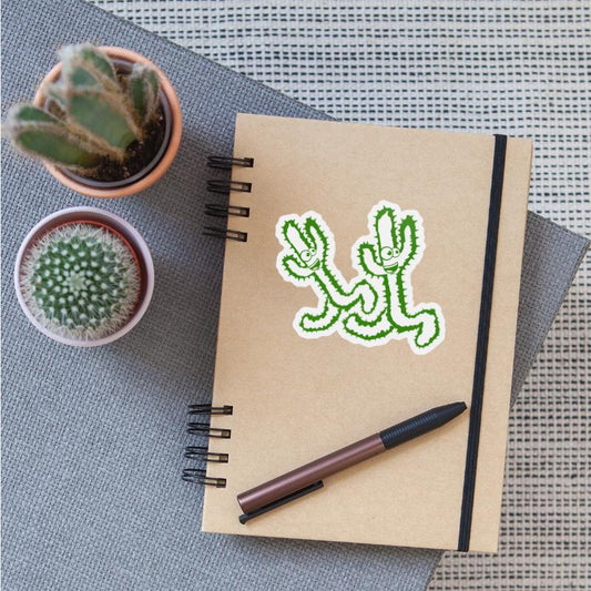 2 Happy Cacti Race Legs Run Fast Two Friends Team