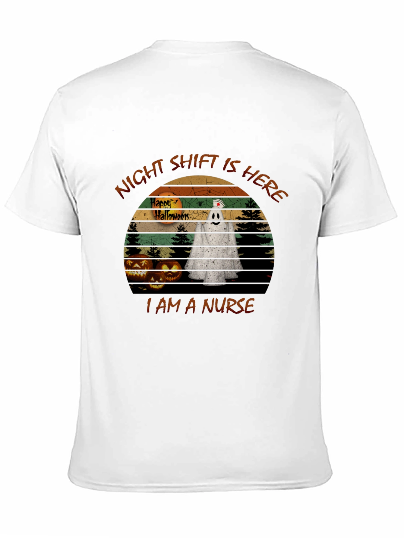 Nurse Halloween T-Shirt: Night Shift Ghost
