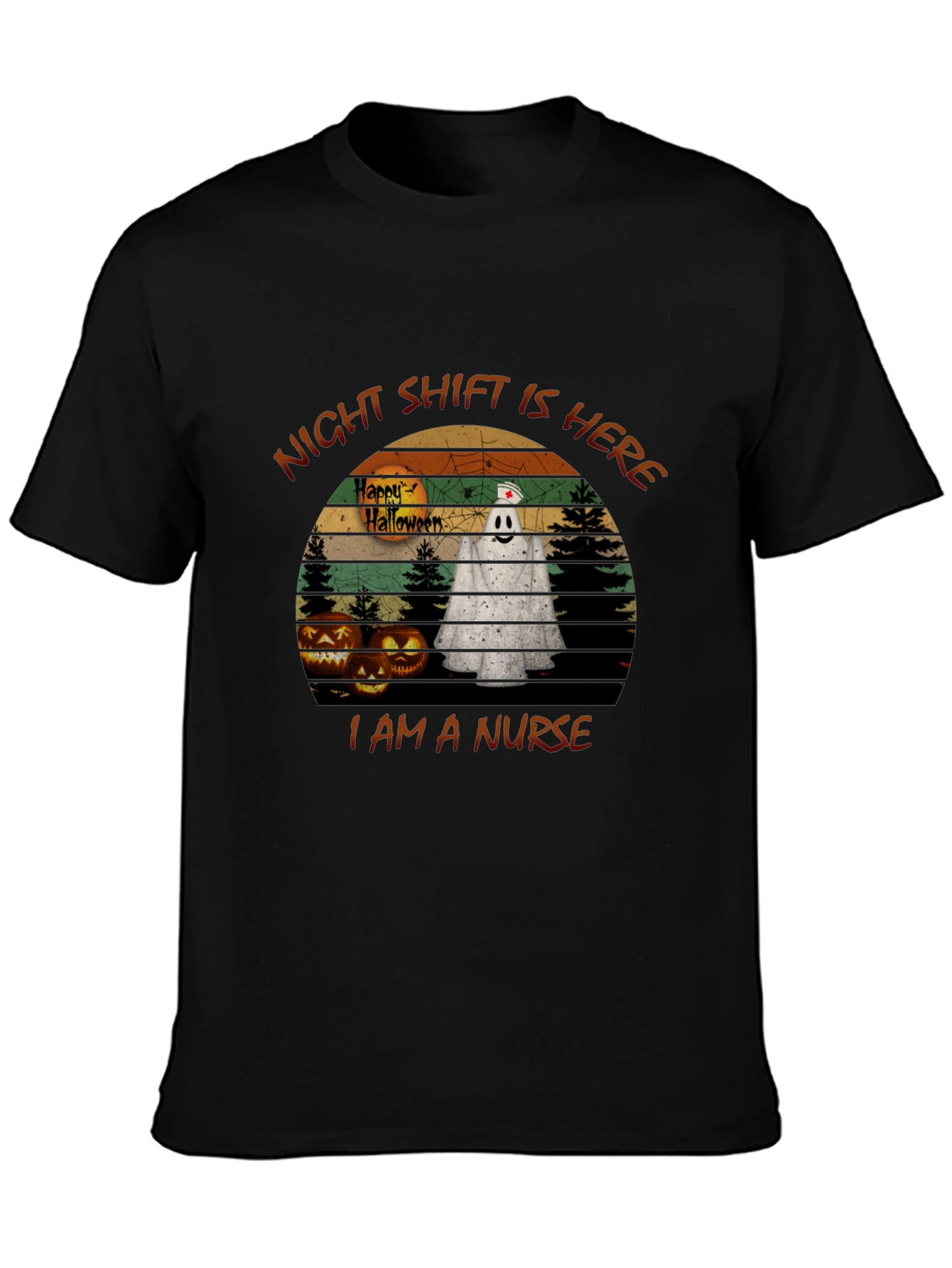 Nurse Halloween T-Shirt: Night Shift Ghost