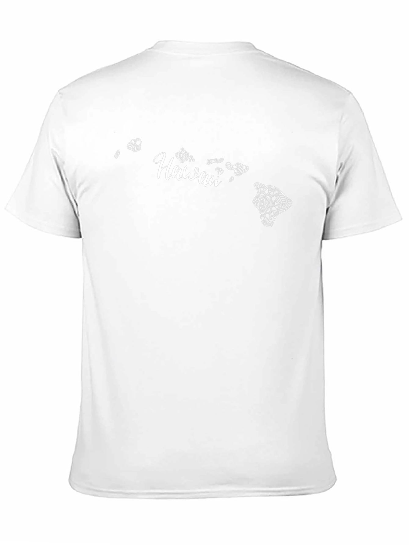 Hawaii Islands Graphic Print Black T-Shirt