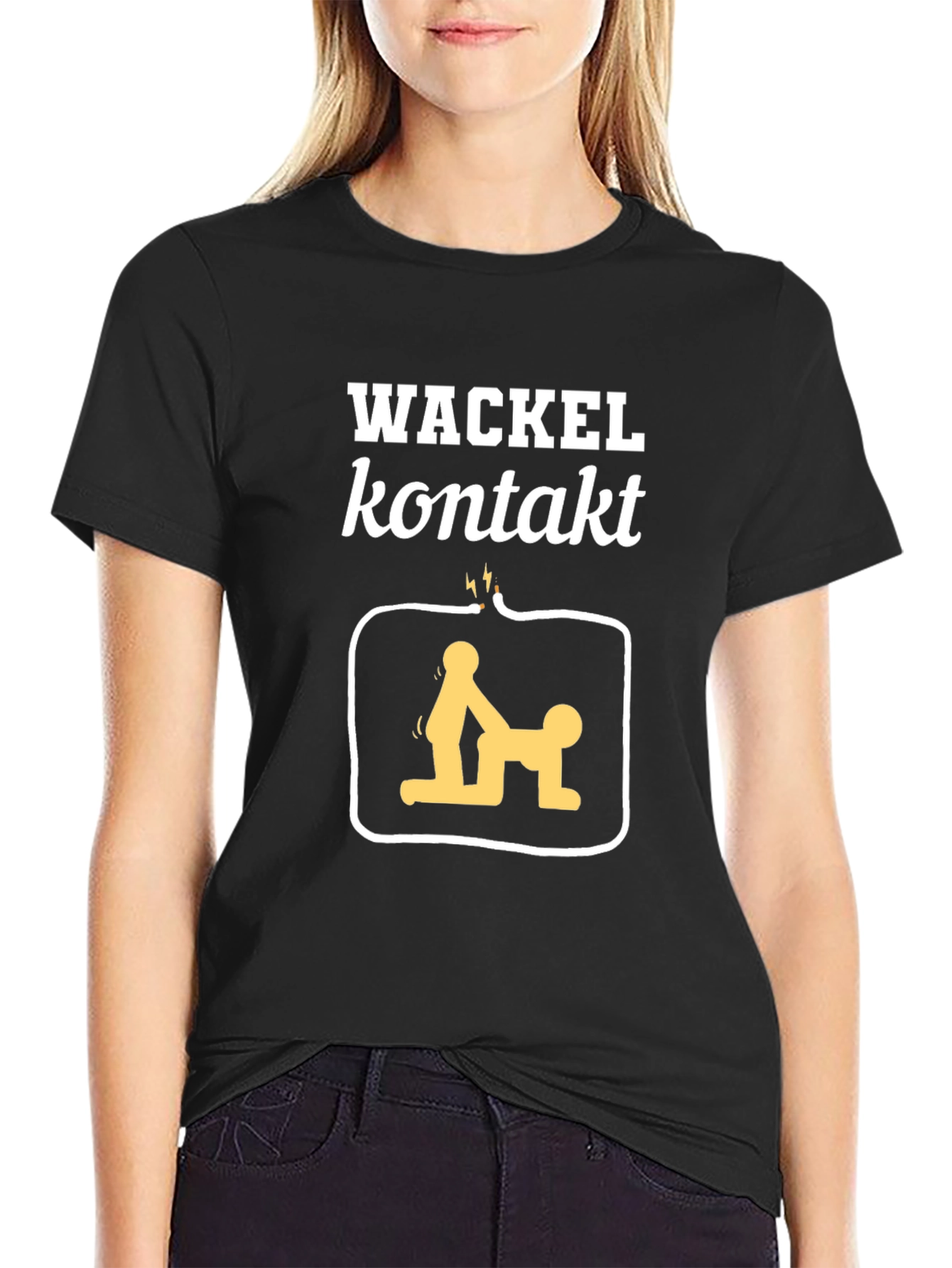 Wackel Kontakt T-Shirt - Graphic Tee Novelty