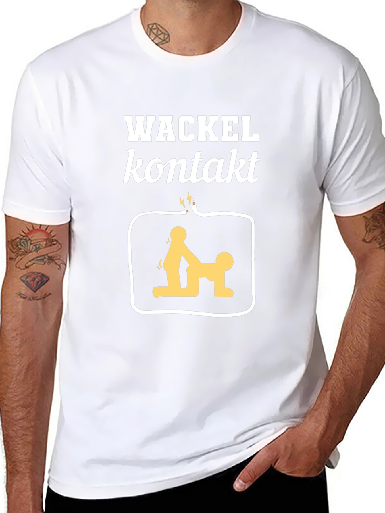 Wackel Kontakt T-Shirt - Graphic Tee Novelty