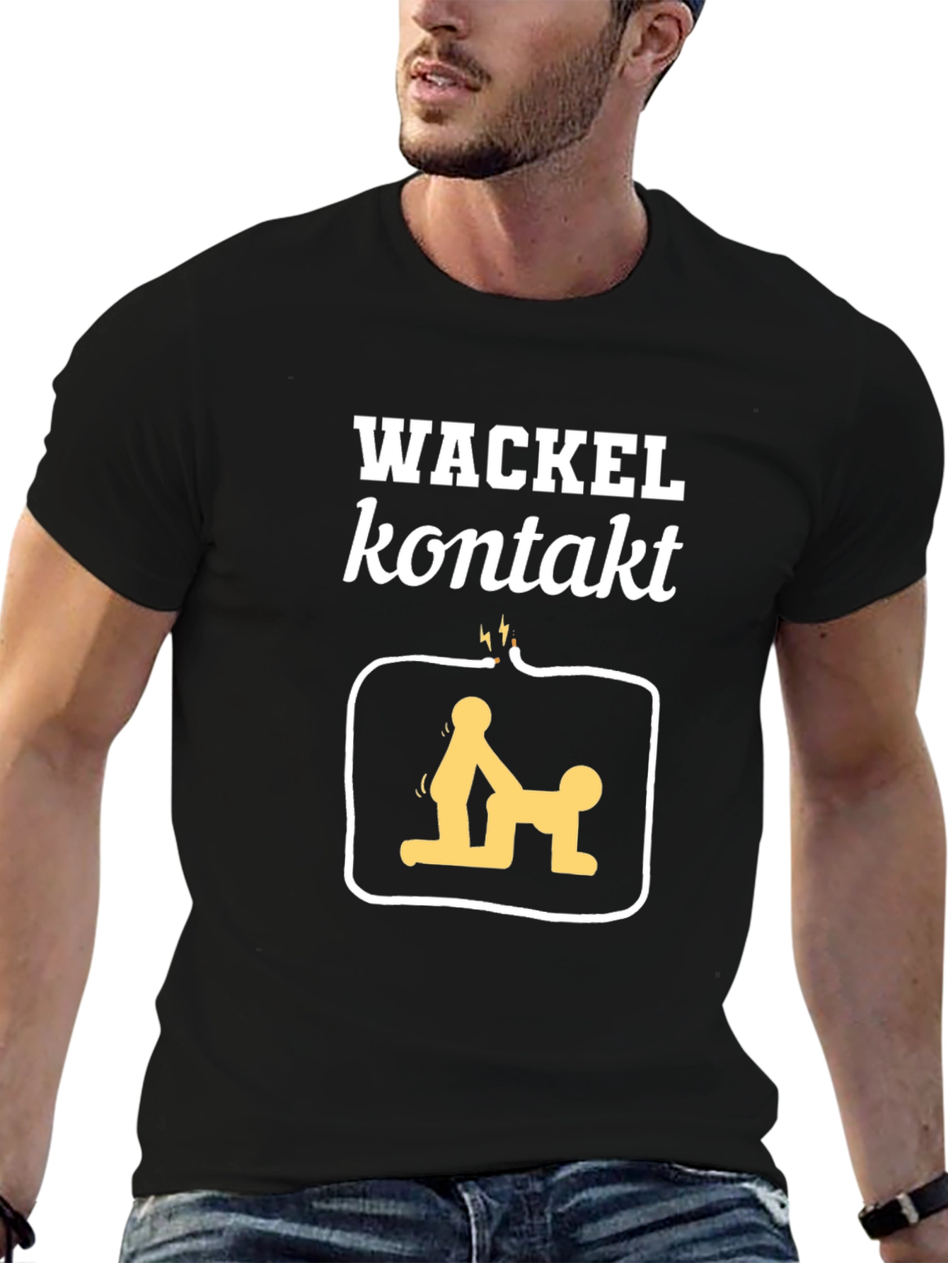 Wackel Kontakt T-Shirt - Graphic Tee Novelty
