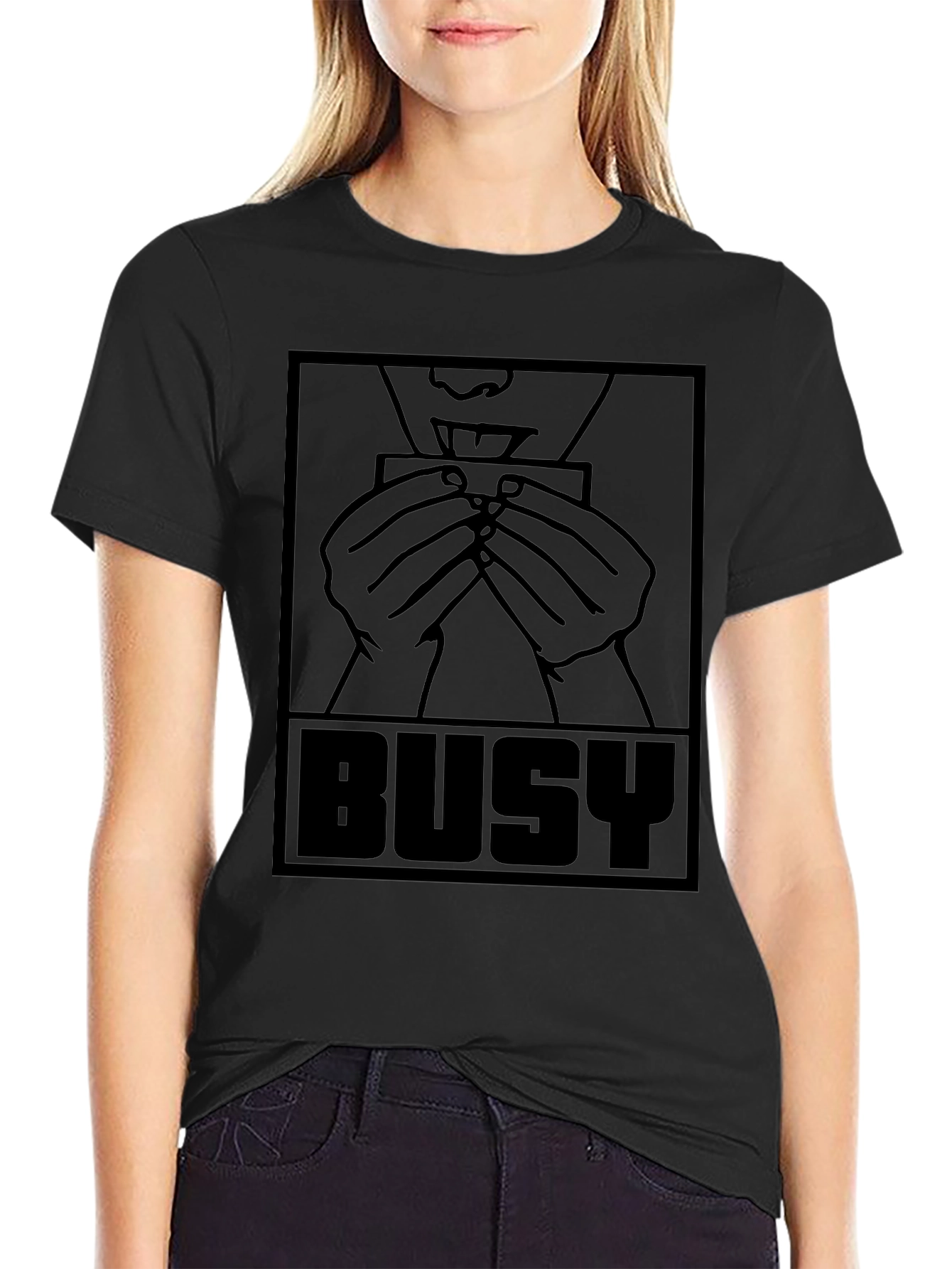 Busy Rolling Graphic T-Shirt - Black