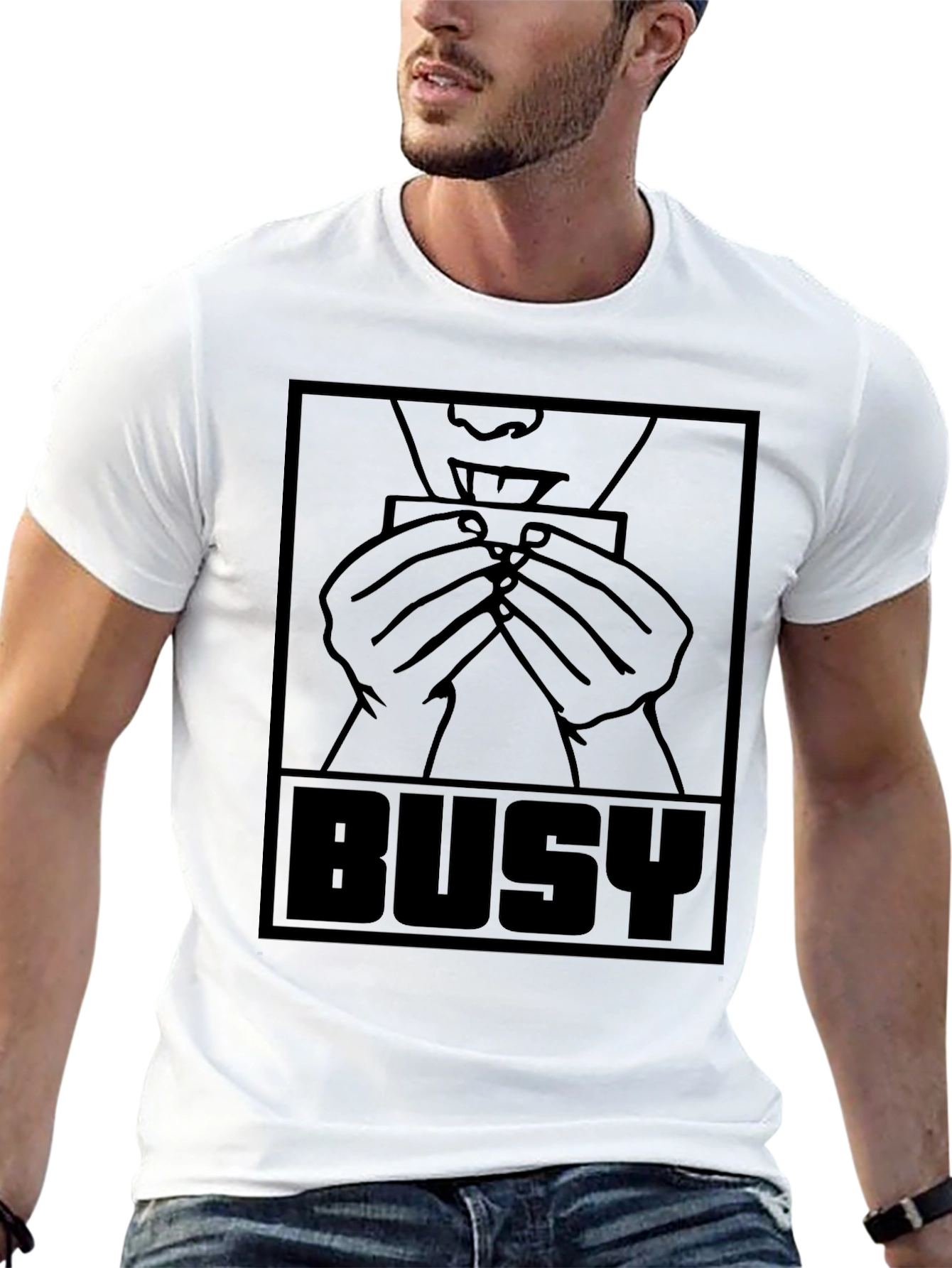 Busy Rolling Graphic T-Shirt - Black