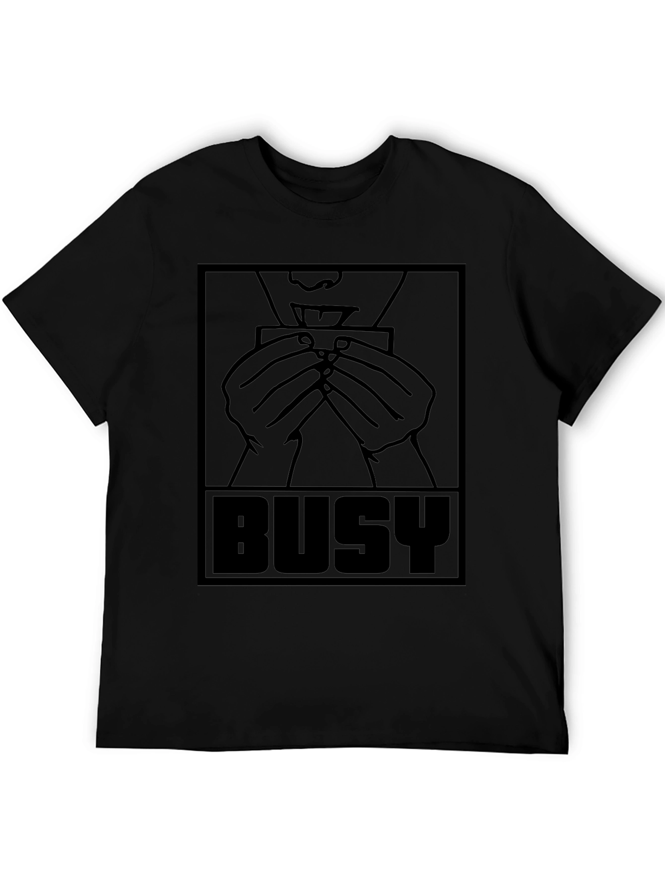 Busy Rolling Graphic T-Shirt - Black