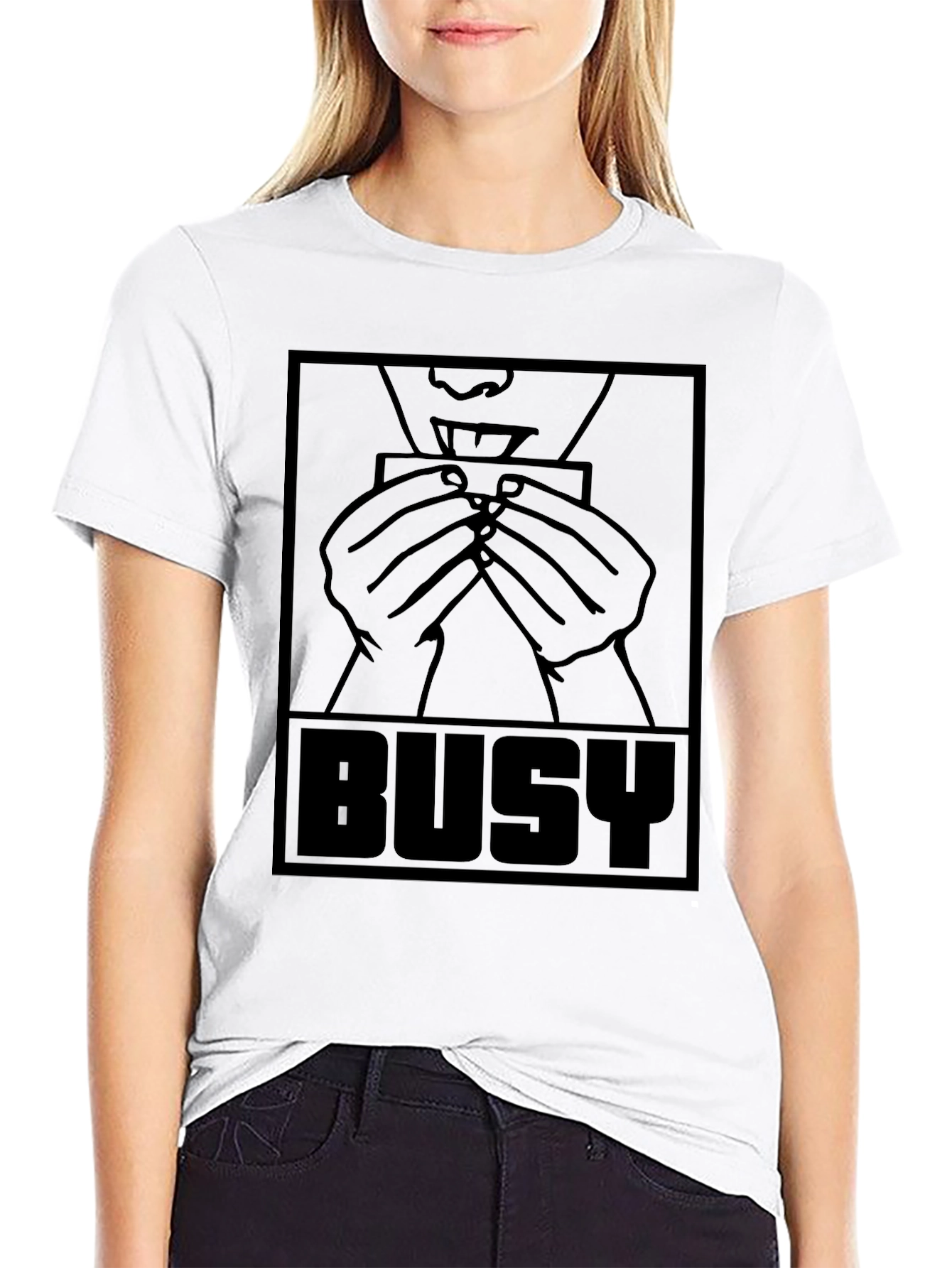 Busy Rolling Graphic T-Shirt - Black