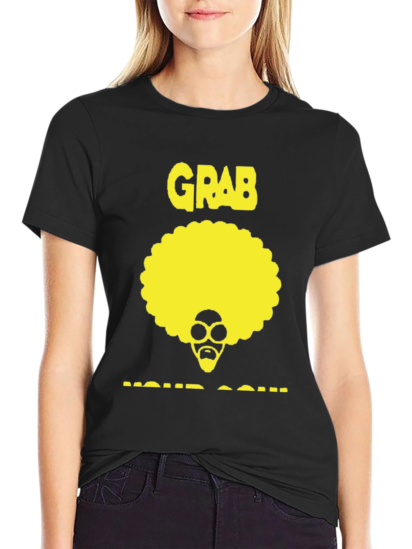 Grab Your Soul Retro Afro T-Shirt
